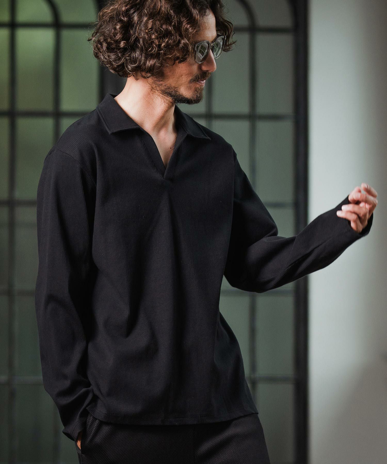 Magine(マージン)】Skipper Collar Polo スキッパーポロシャツ(MGN-253