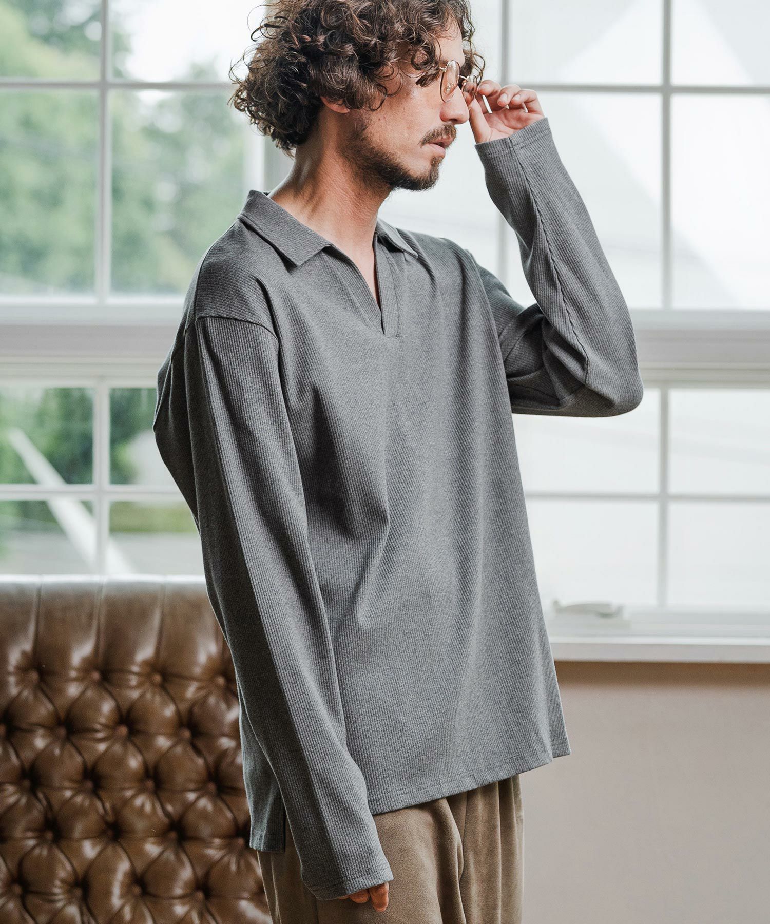 Magine(マージン)】Skipper Collar Polo スキッパーポロシャツ(MGN-253