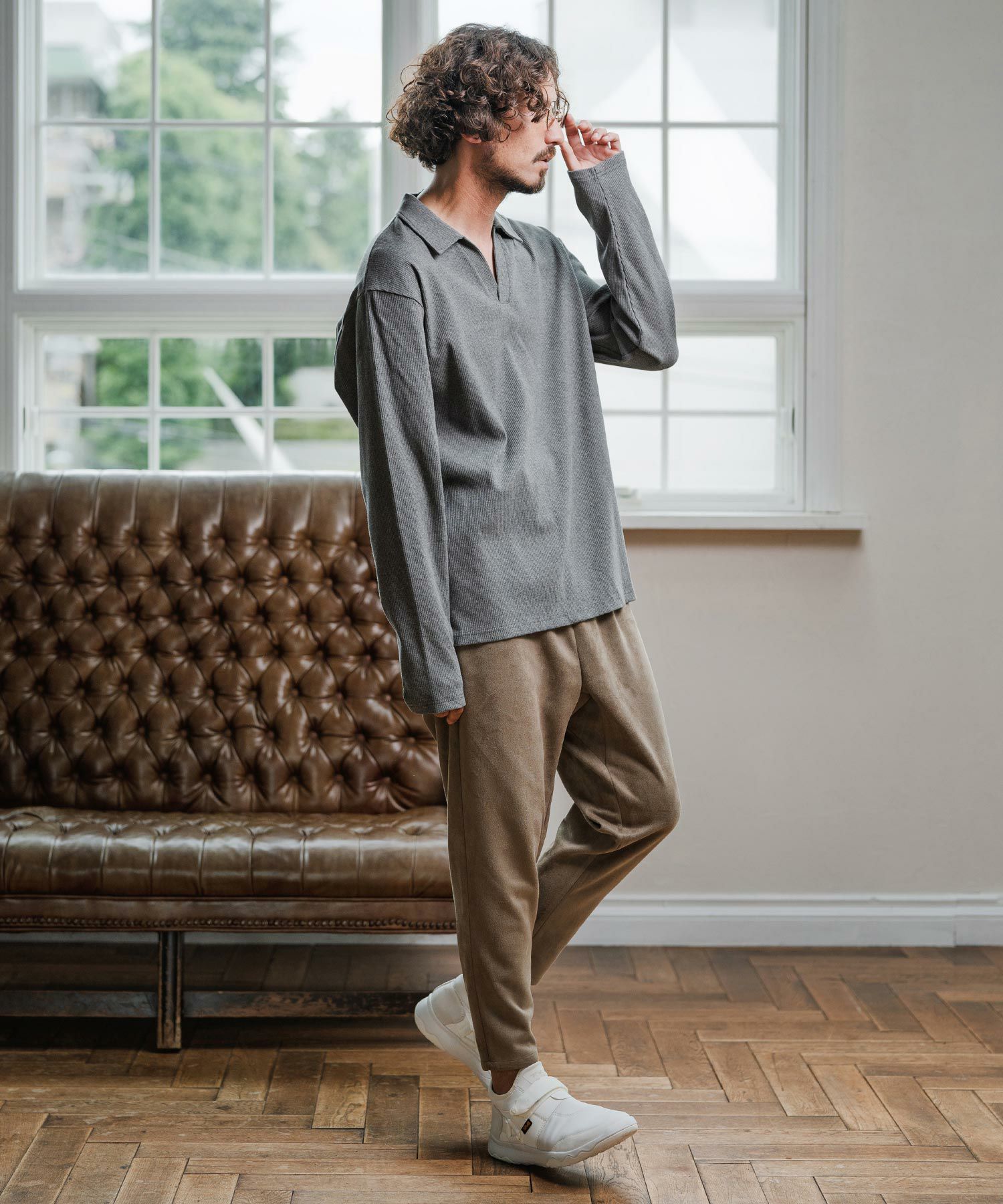 Magine(マージン)】Skipper Collar Polo スキッパーポロシャツ(MGN-253