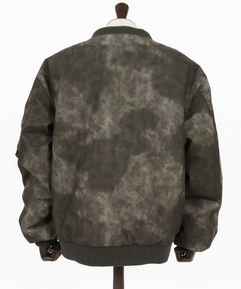 CAMBIO(カンビオ)】Vintage Like Synthetic Leather Oversized MA-1 