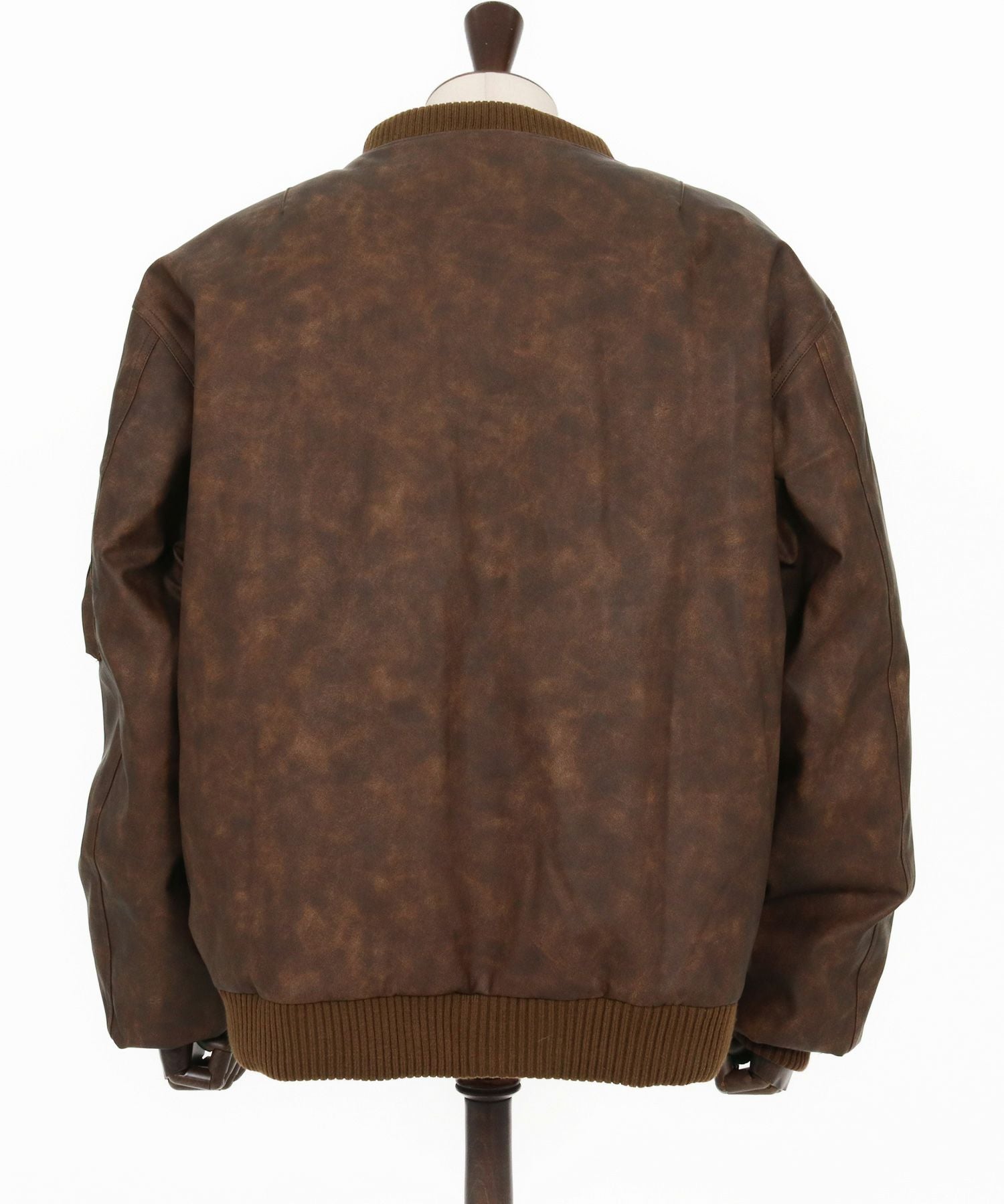 CAMBIO(カンビオ)】Vintage Like Synthetic Leather Oversized MA-1 CAMBIO(カンビオ)】Vintage Like Synthetic Leather Oversized MA-1