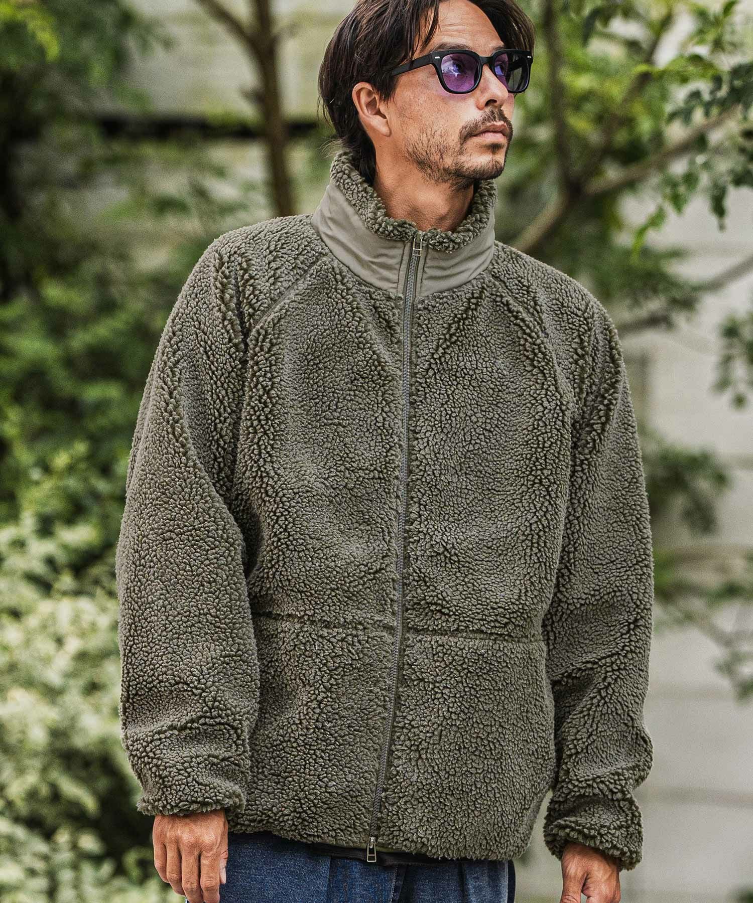 50%OFF【CAMBIO(カンビオ)】Vintage Like Boa Fleece Zip Jacket ボア