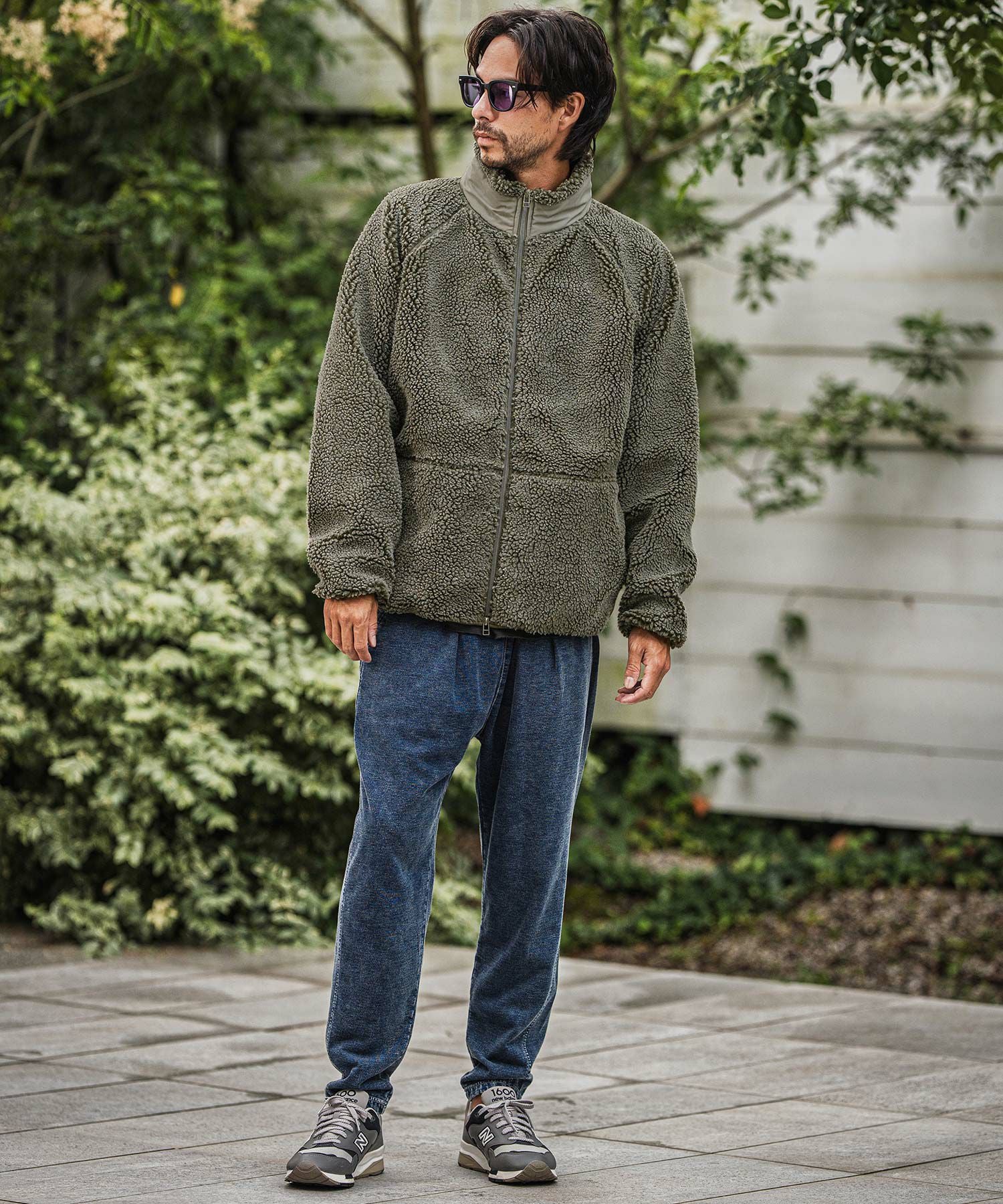 50%OFF【CAMBIO(カンビオ)】Vintage Like Boa Fleece Zip Jacket ボア