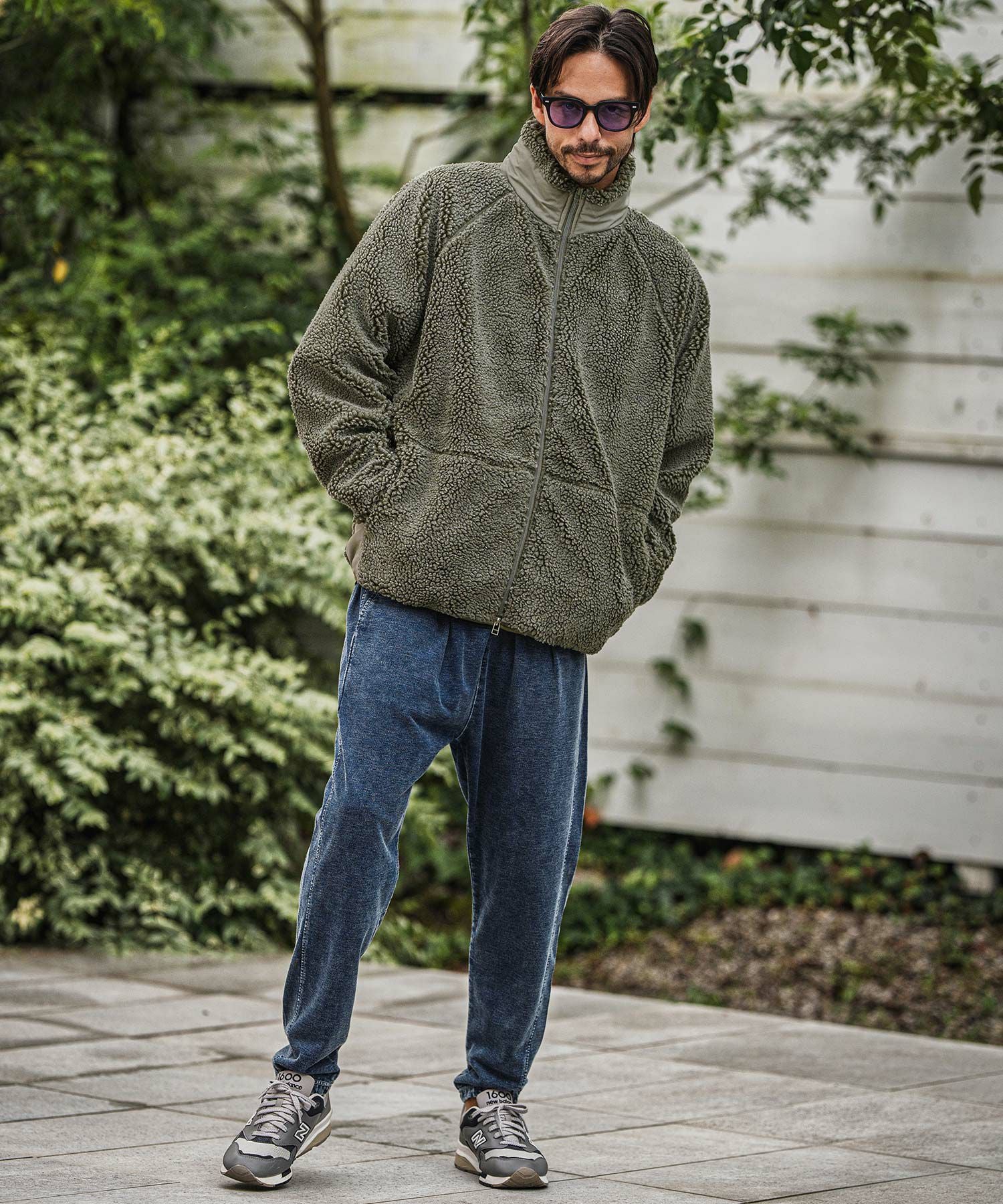 50%OFF【CAMBIO(カンビオ)】Vintage Like Boa Fleece Zip Jacket ボア
