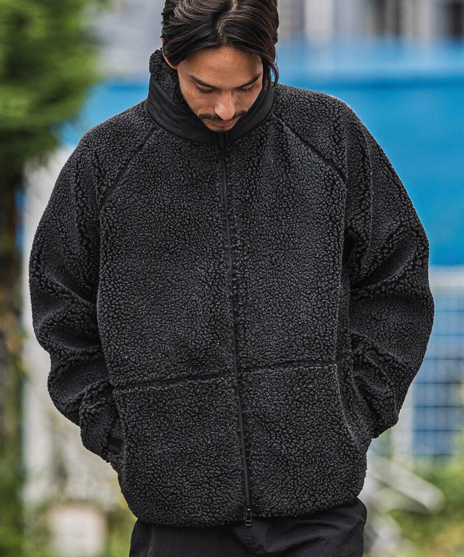 50%OFF【CAMBIO(カンビオ)】Vintage Like Boa Fleece Zip Jacket ボア
