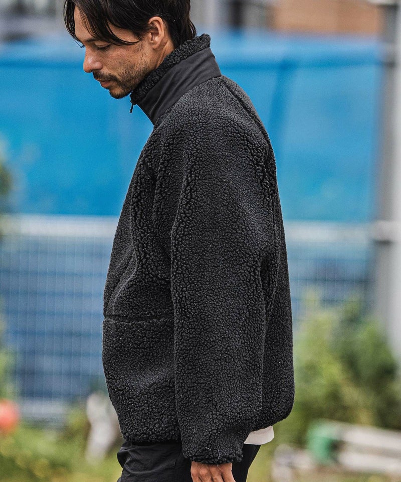 50%OFF【CAMBIO(カンビオ)】Vintage Like Boa Fleece Zip Jacket ボア 