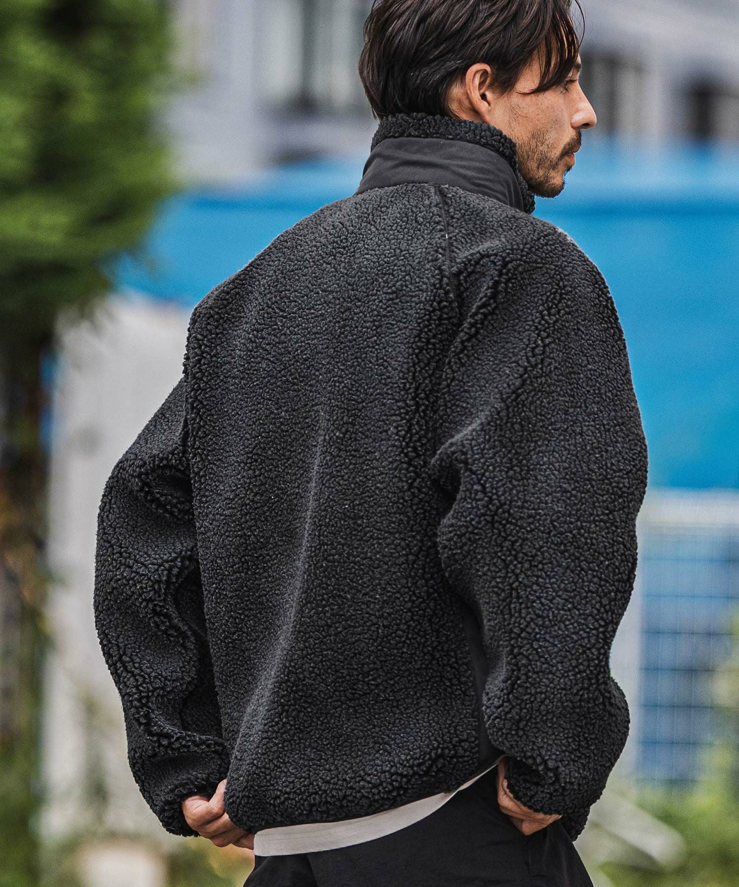 50%OFF【CAMBIO(カンビオ)】Vintage Like Boa Fleece Zip Jacket ボア