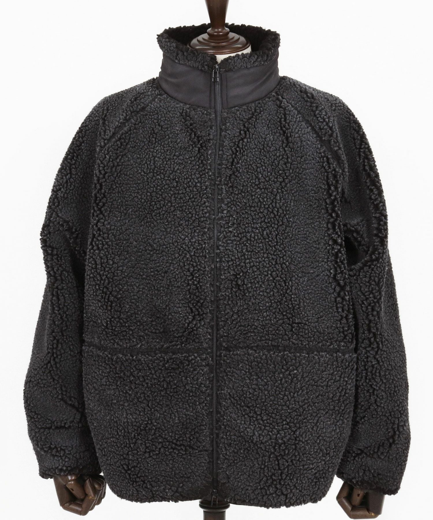 50%OFF【CAMBIO(カンビオ)】Vintage Like Boa Fleece Zip Jacket ボア