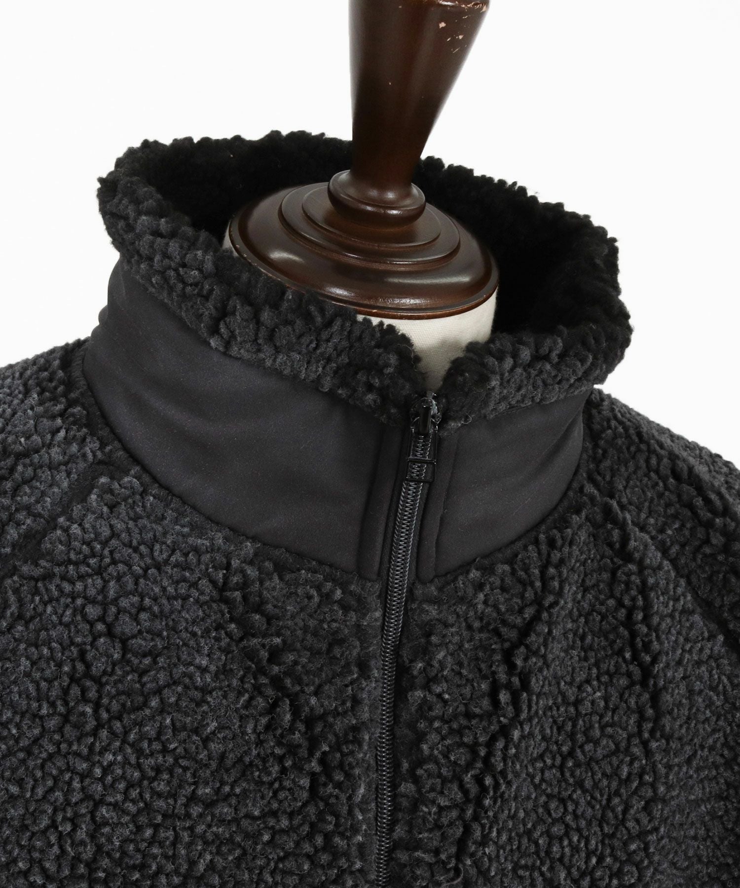 50%OFF【CAMBIO(カンビオ)】Vintage Like Boa Fleece Zip Jacket ボア