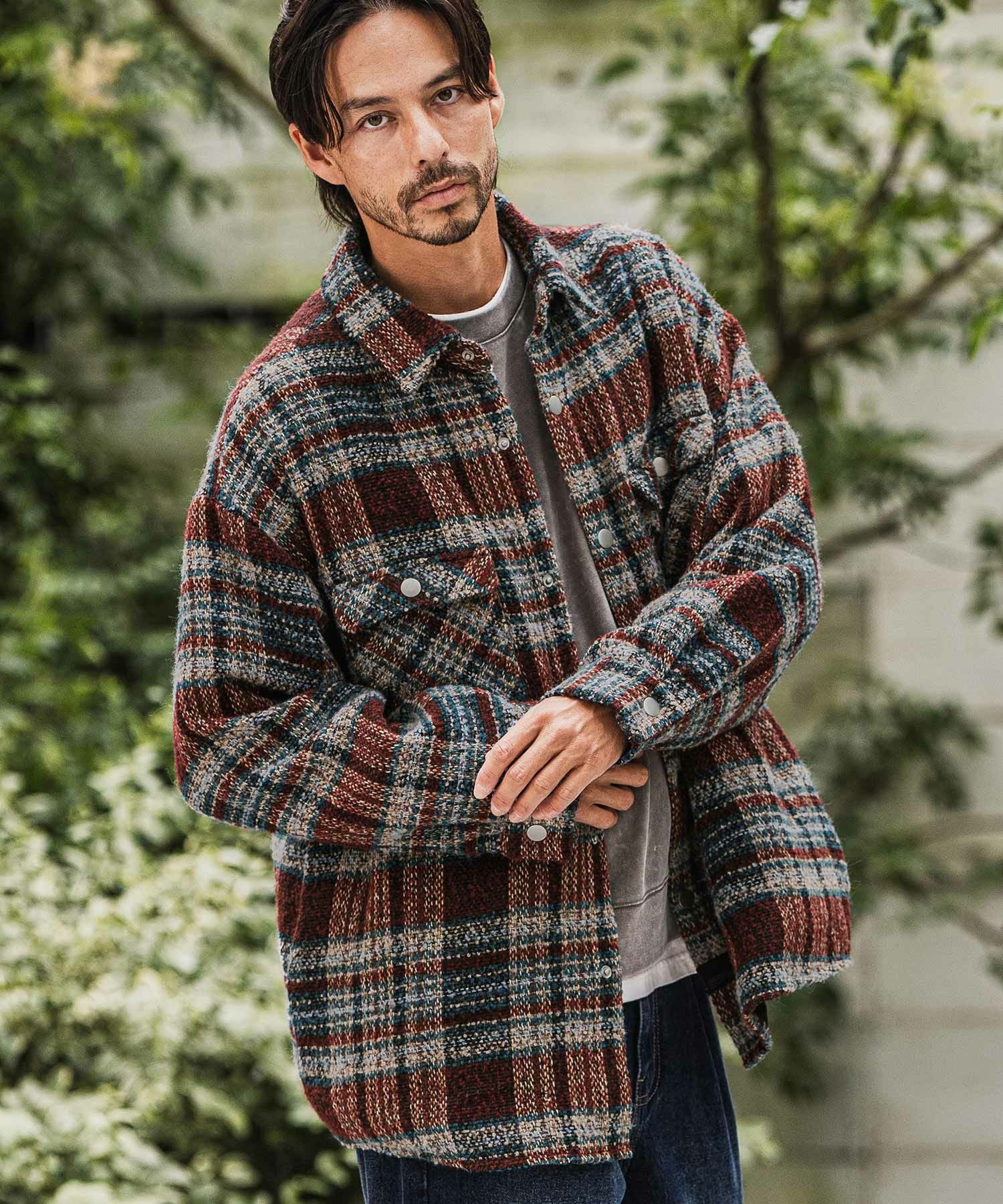 50%OFF【CAMBIO(カンビオ)】Color SchemeCardboard Knit Hood Jacket