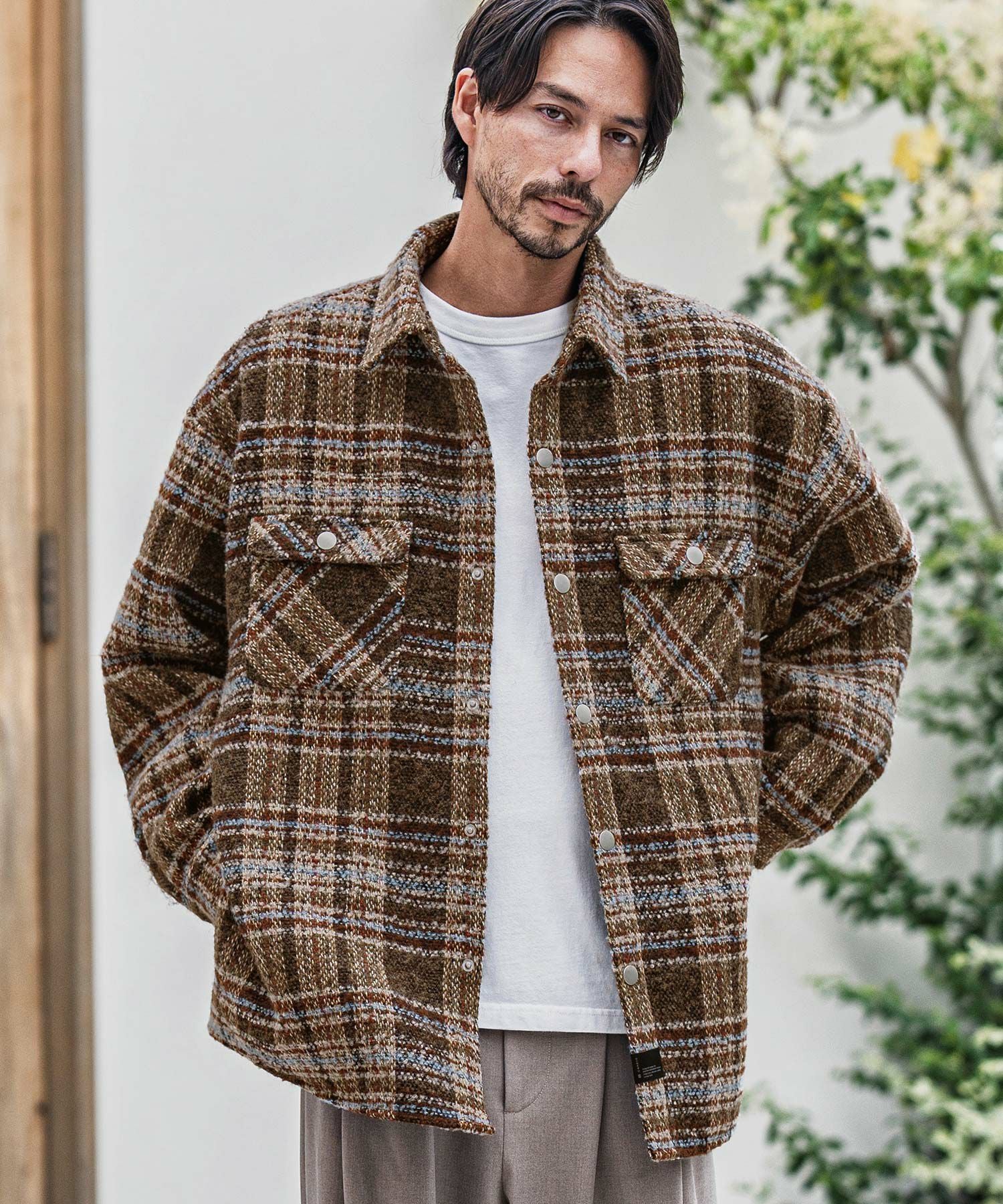 50%OFF【CAMBIO(カンビオ)】Boucle Check CPO Jacket ジャケット(PF