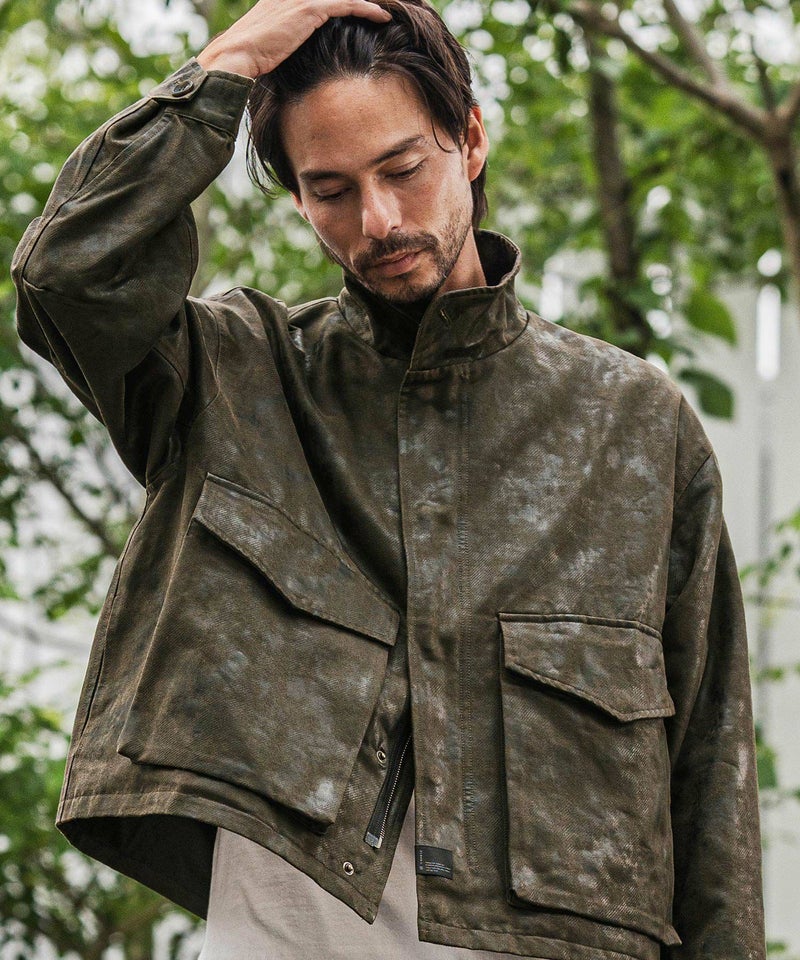 CAMBIO(カンビオ)】Vintage Like Synthetic Leather Short Flight