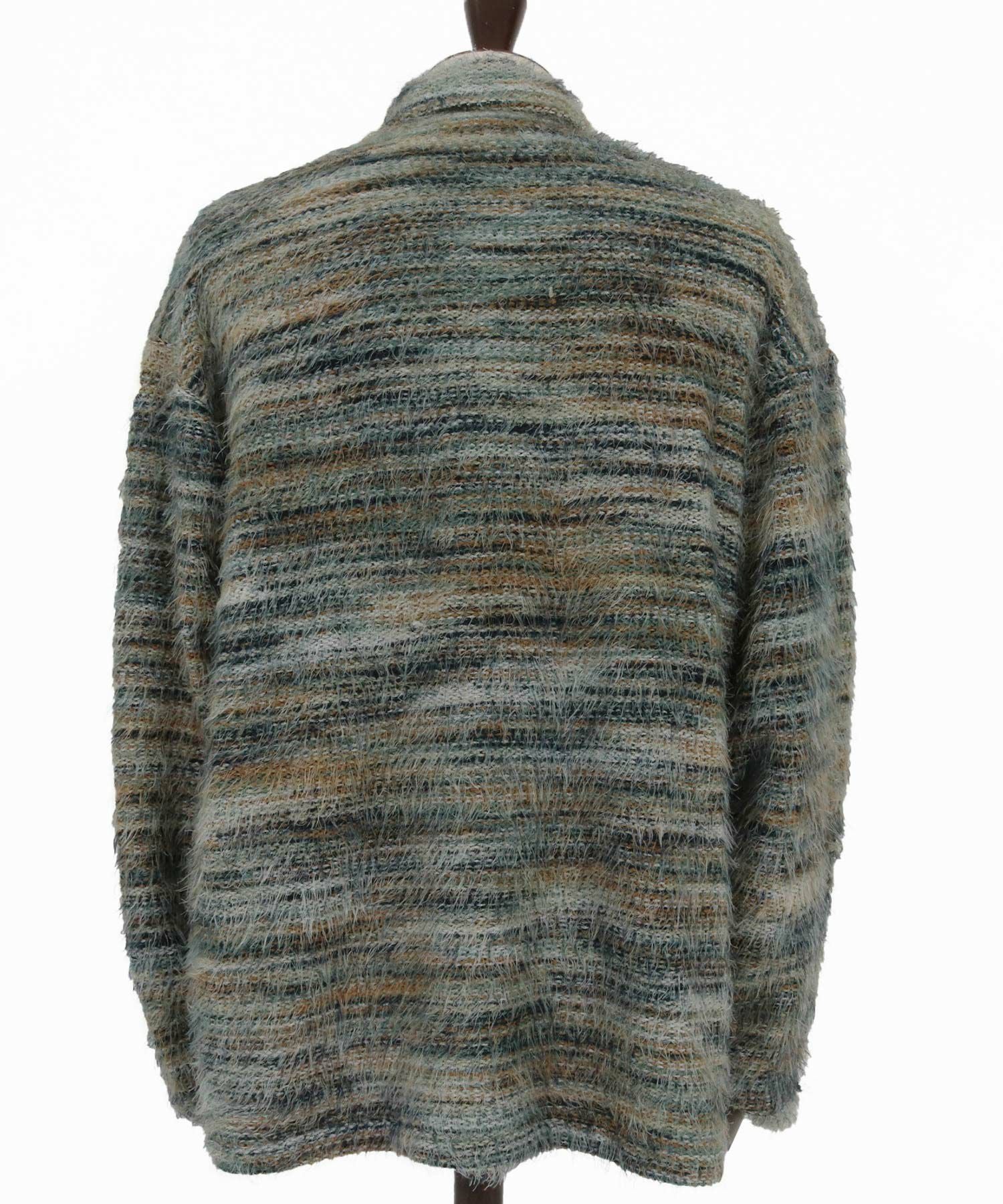 CAMBIO モヘアニットシャツとパンツ CAMBIO(カンビオ)】Mohair Knit Like Multi Color Shirts ニットシャツ