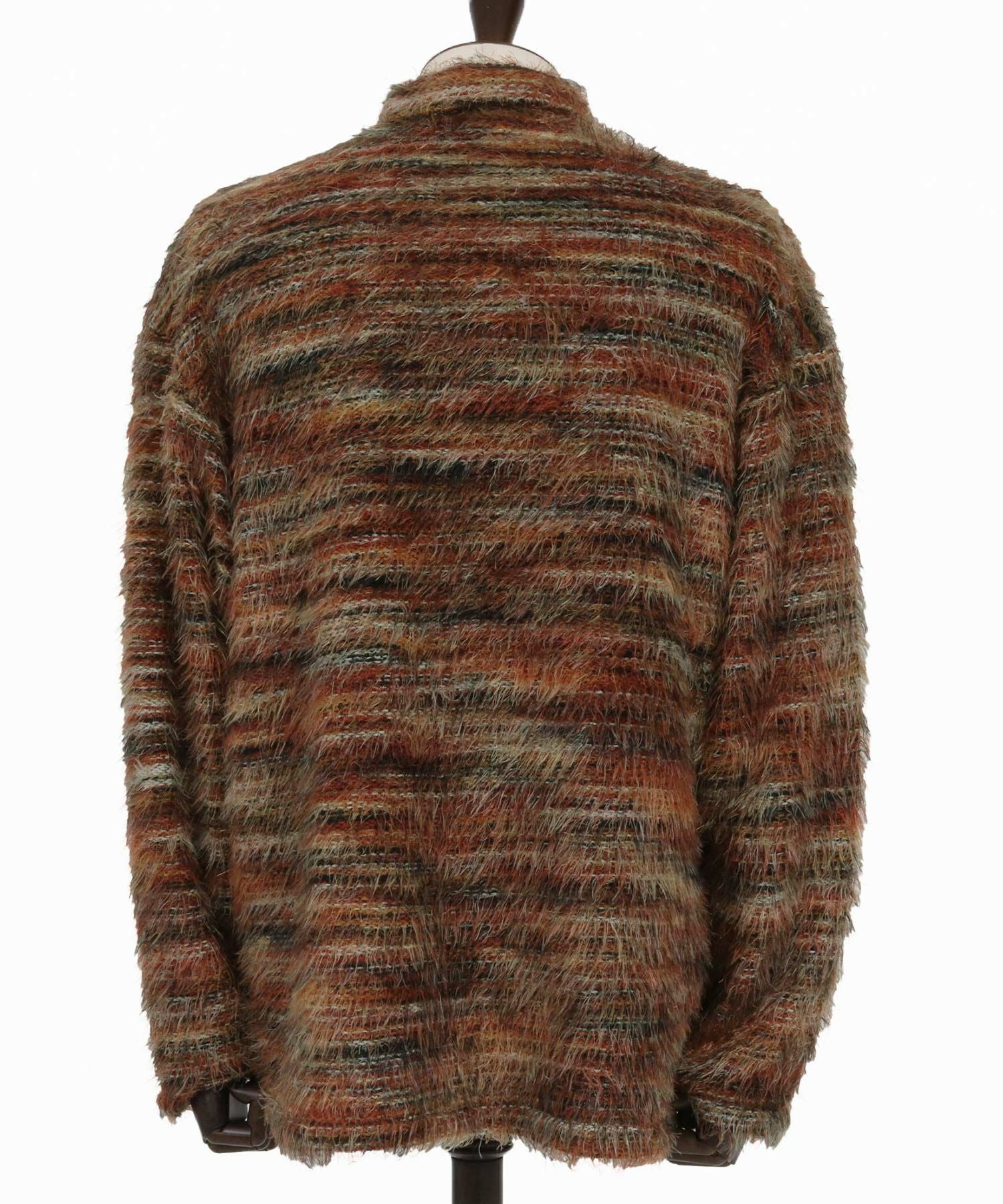 CAMBIO(カンビオ)】Mohair Knit Like Multi Color Shirts ニットシャツ