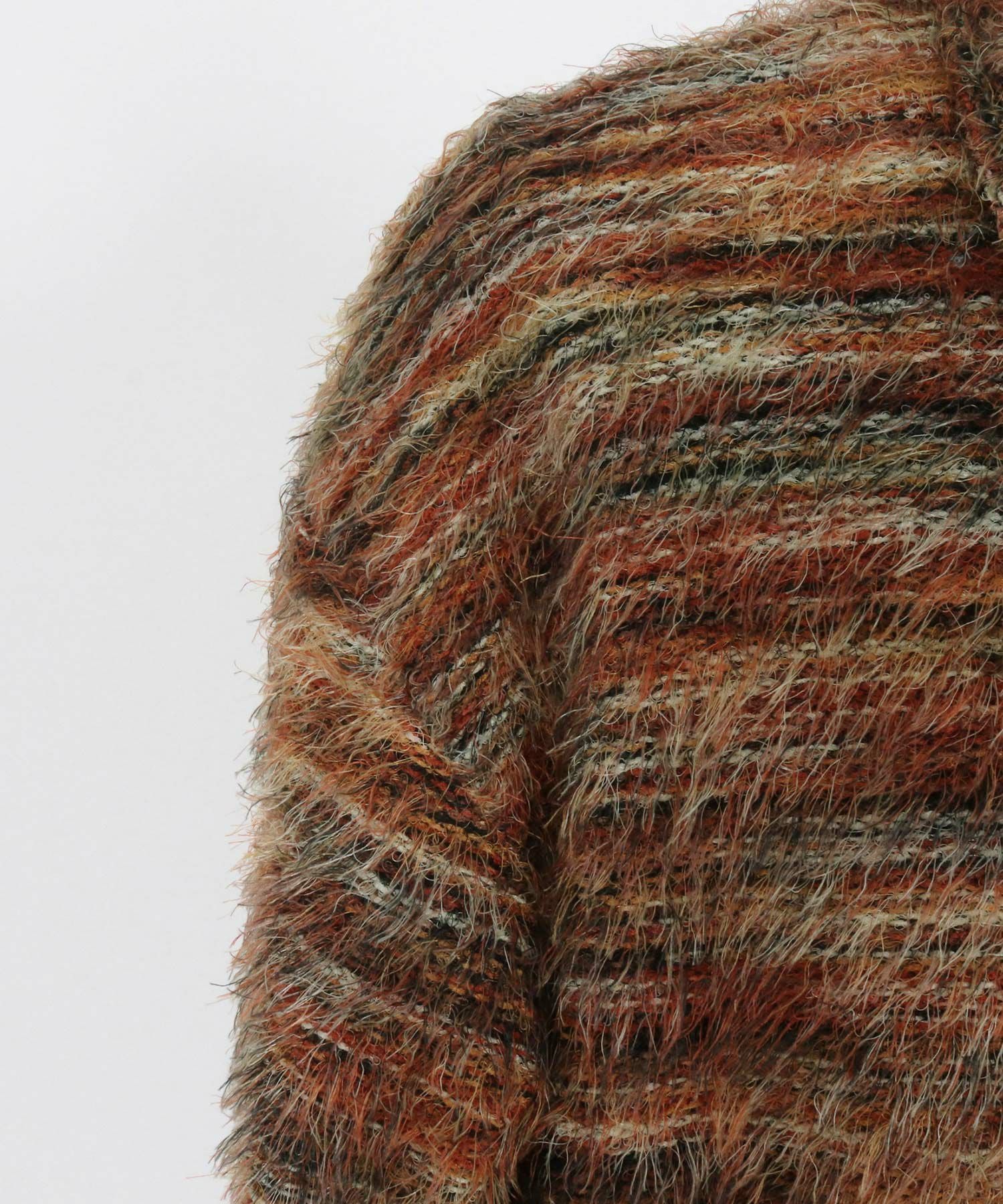 CAMBIO(カンビオ)】Mohair Knit Like Multi Color Shirts ニットシャツ