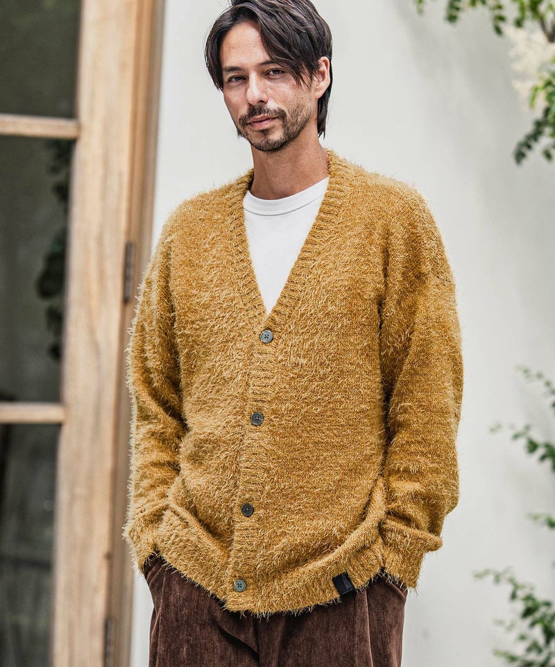 CAMBIO(カンビオ)】Minimal Shaggy Knit Cardigan シャギーニット 