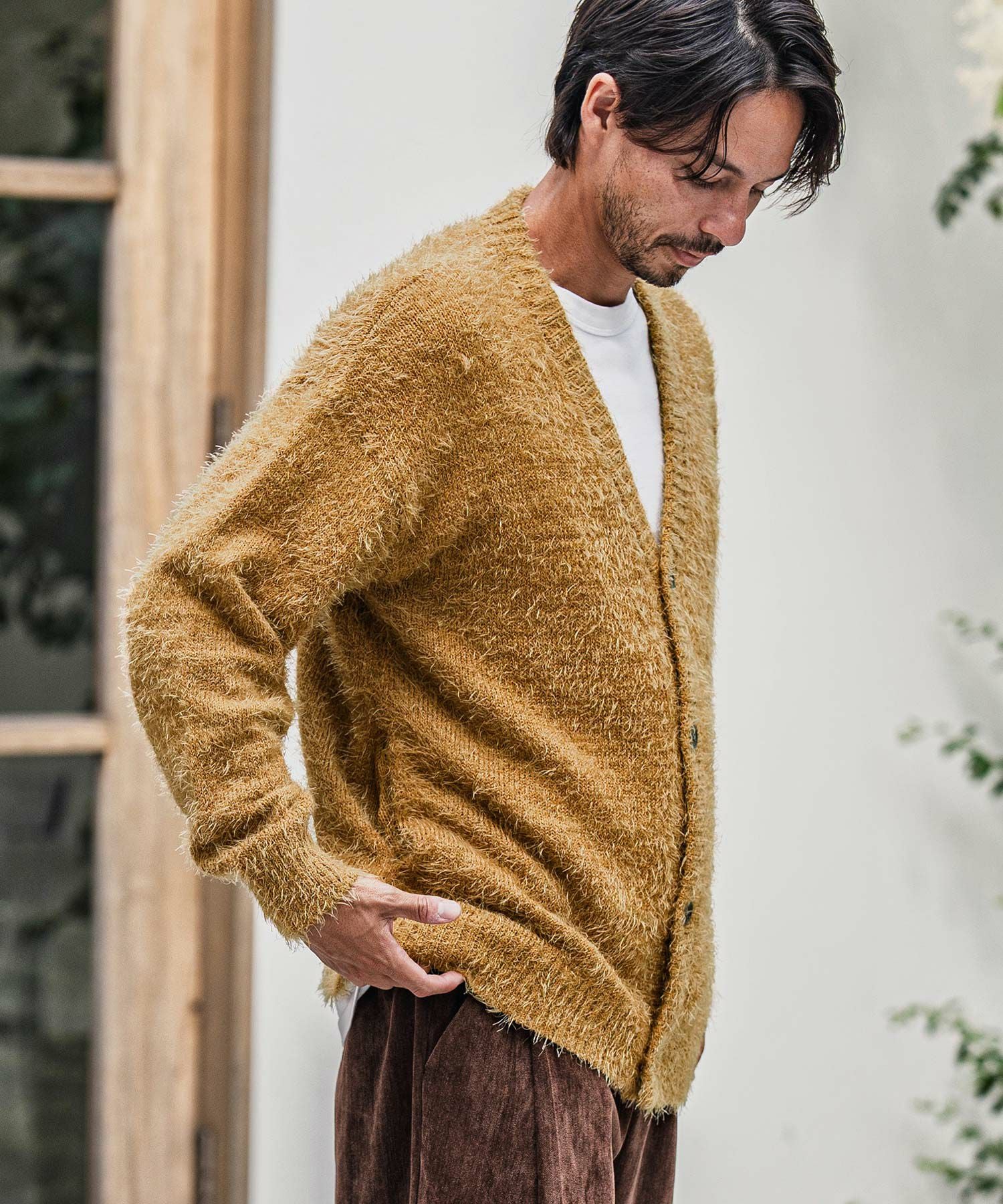 CAMBIO(カンビオ)】Minimal Shaggy Knit Cardigan シャギーニット CAMBIO(カンビオ)】Minimal Shaggy Knit Cardigan シャギーニット