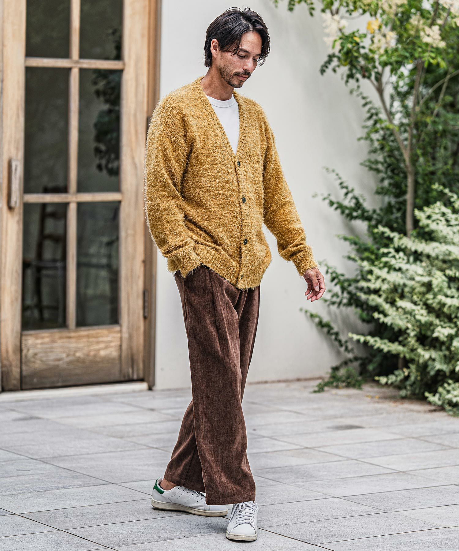 CAMBIO(カンビオ)】Minimal Shaggy Knit Cardigan シャギーニット