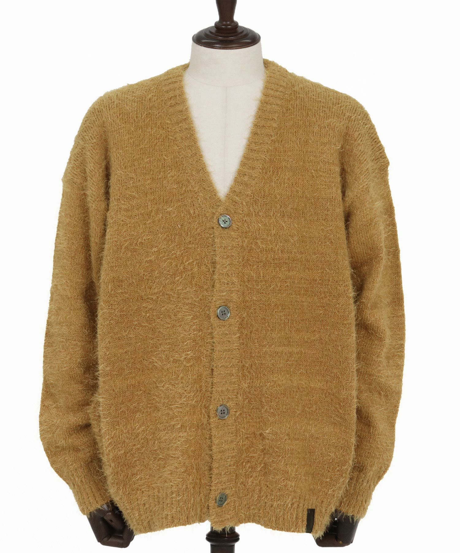 CAMBIO(カンビオ)】Minimal Shaggy Knit Cardigan シャギーニット