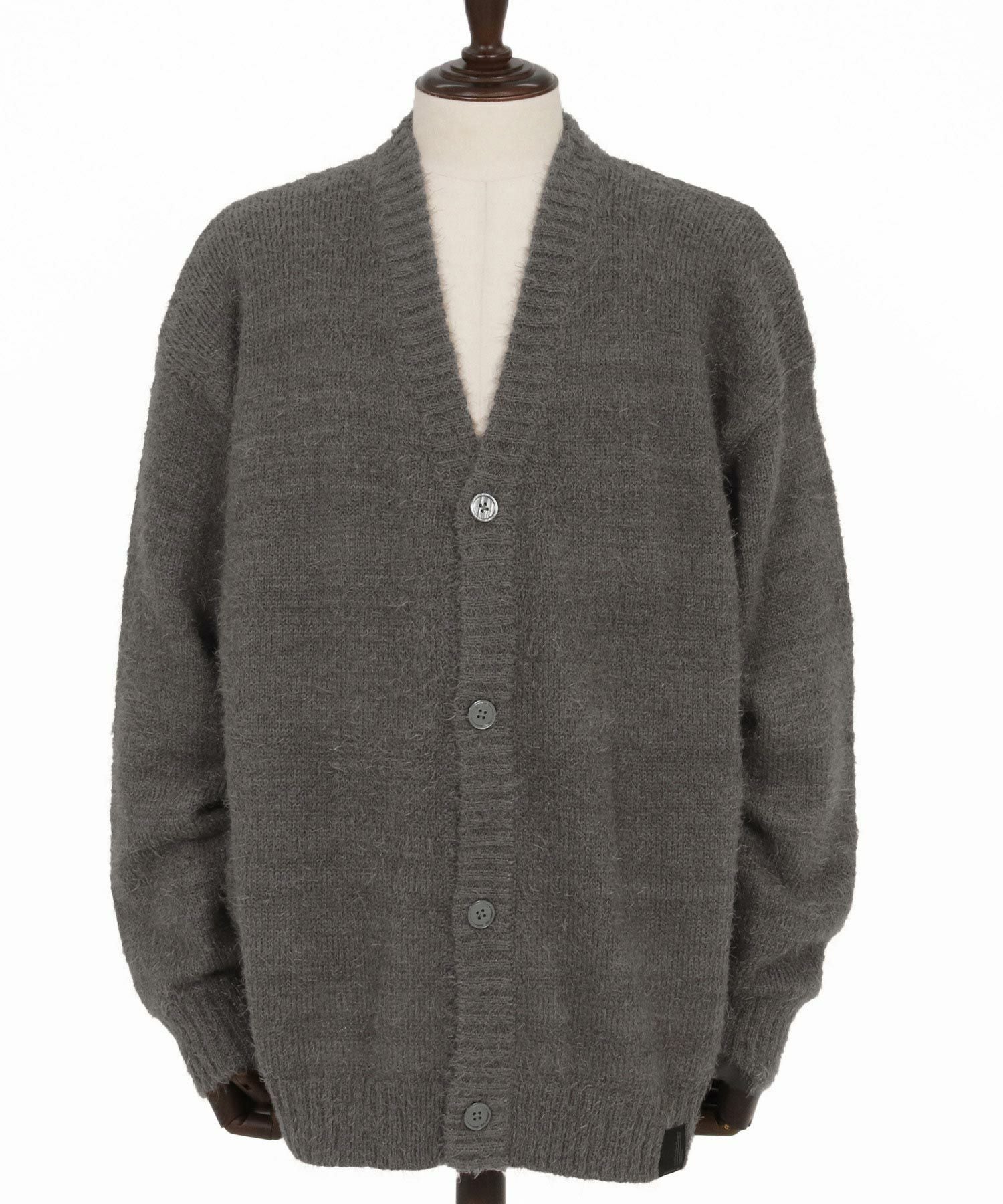 CAMBIO(カンビオ)】Minimal Shaggy Knit Cardigan シャギーニット