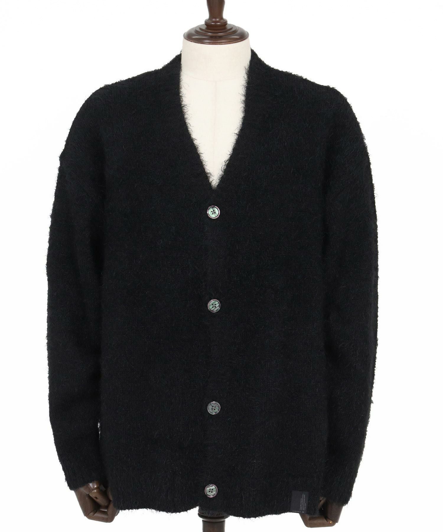 CAMBIO(カンビオ)】Minimal Shaggy Knit Cardigan シャギーニット