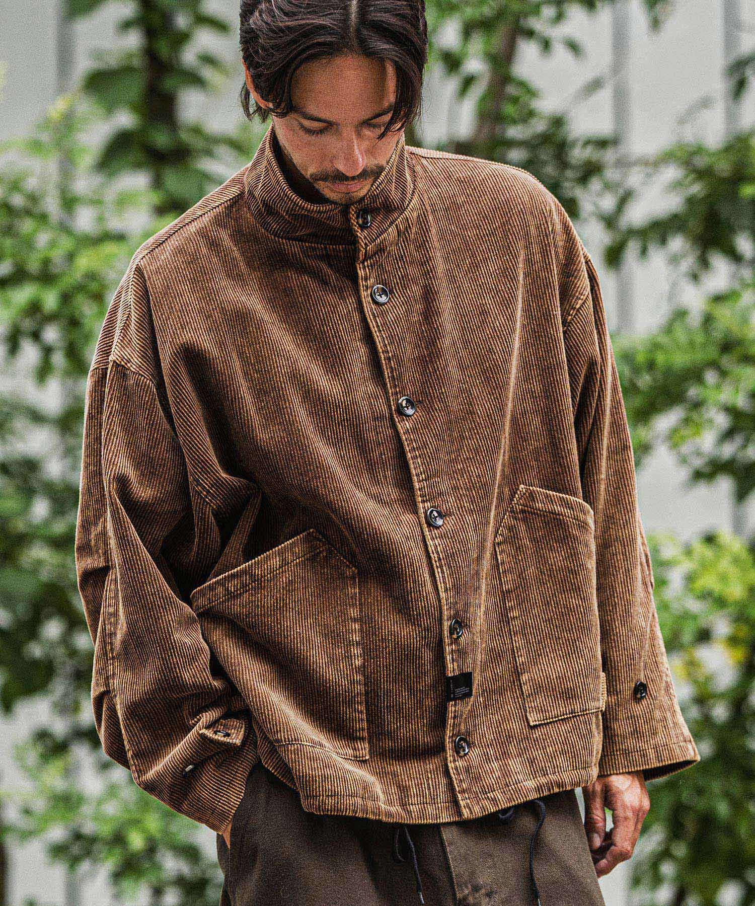 CAMBIO(カンビオ)】Medium Wale Chemical Wash Corduroy Military