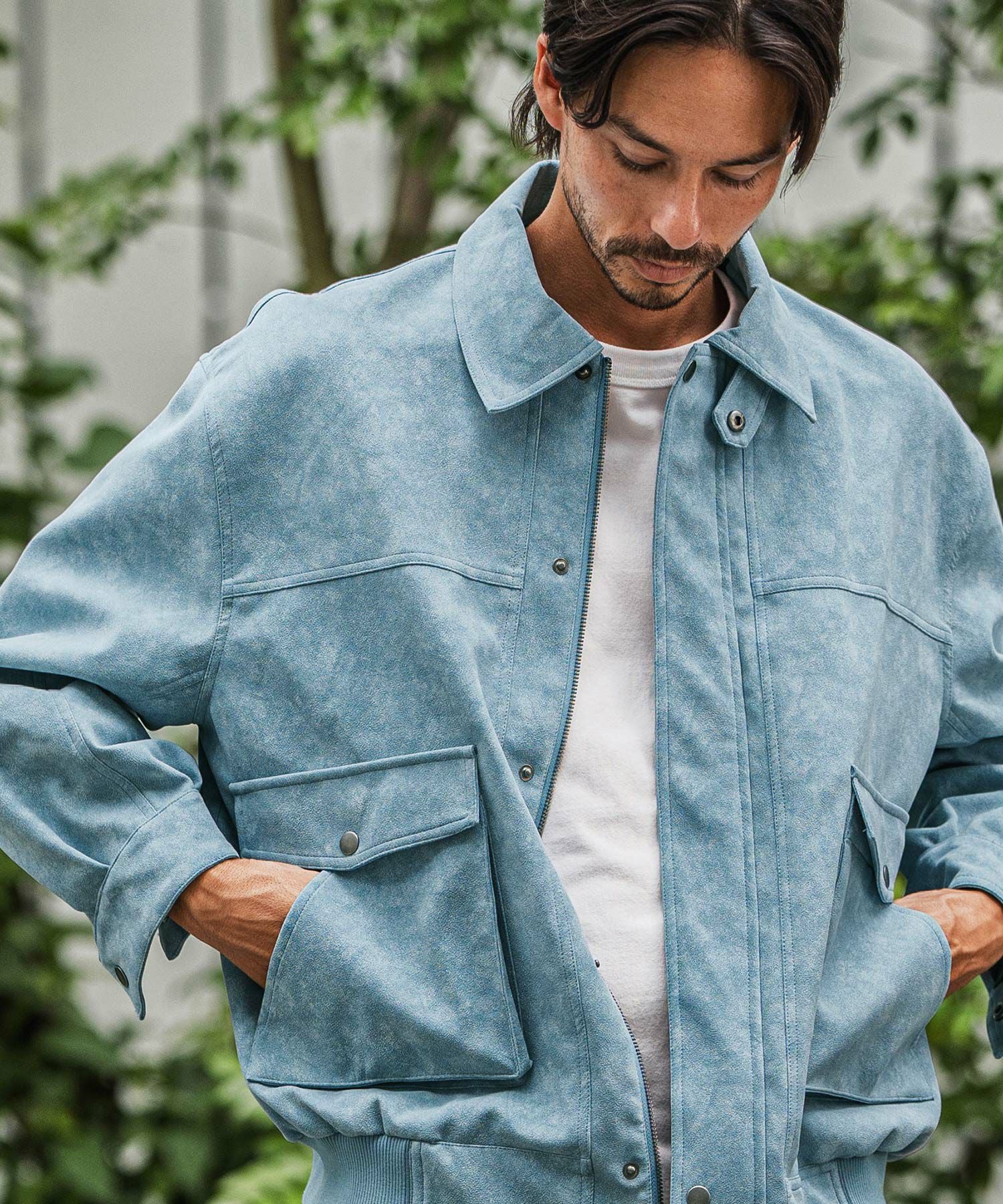 CAMBIO(カンビオ)】バックリブダックサルエルテーパードパンツ