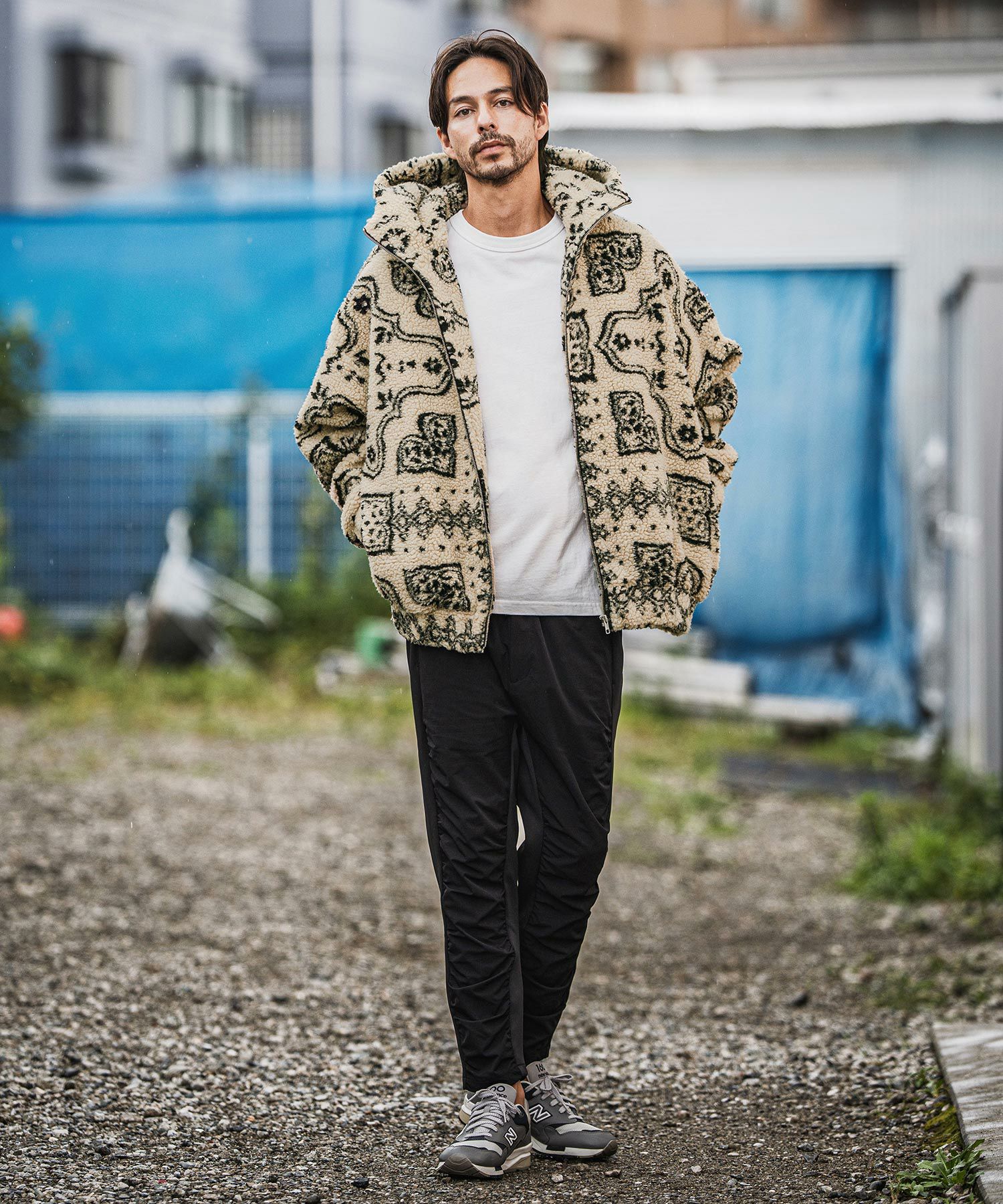 CAMBIO(カンビオ)】Oversized Hooded Boa Jacket ボアジャケット