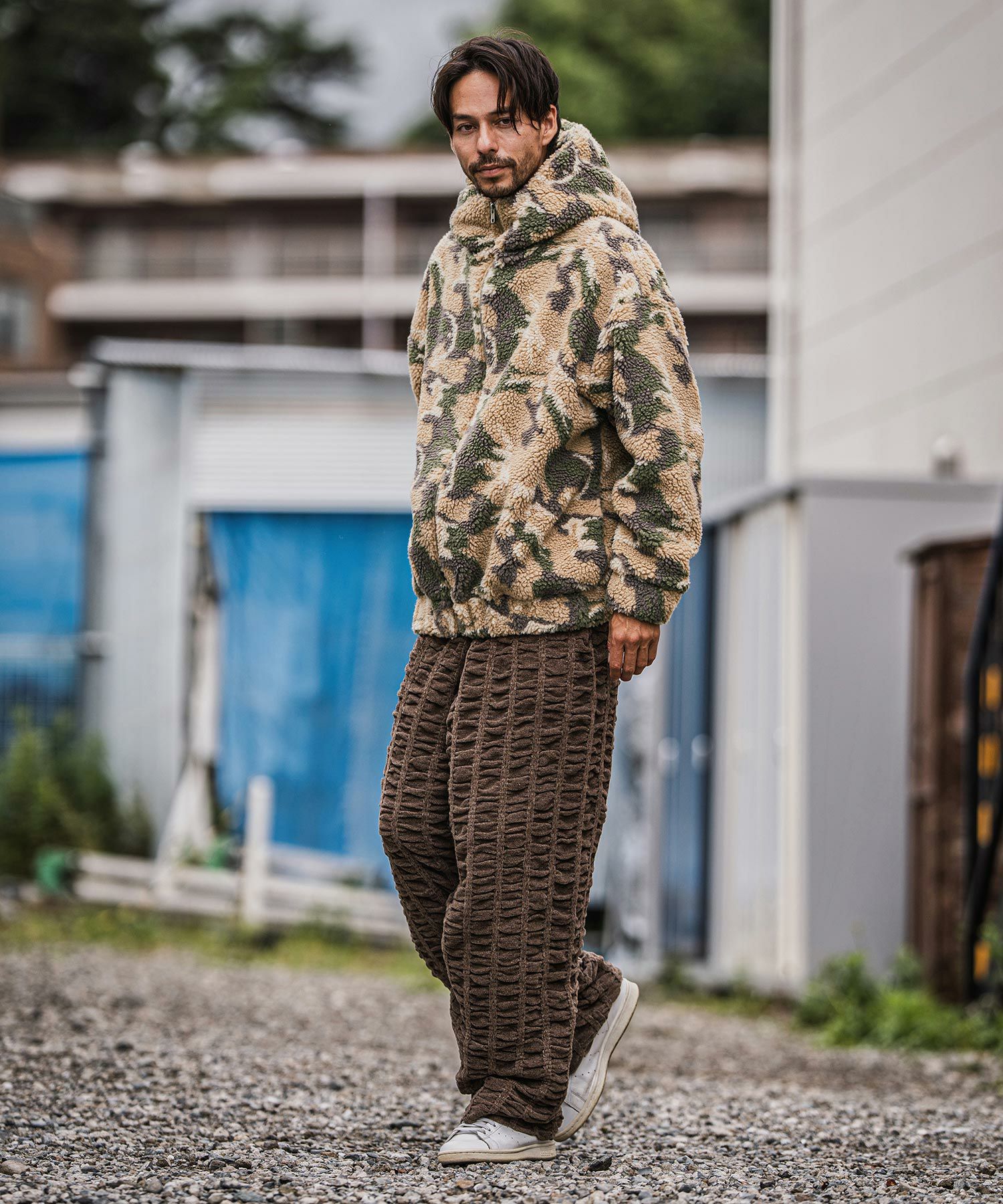 CAMBIO(カンビオ)】Oversized Hooded Boa Jacket ボアジャケット