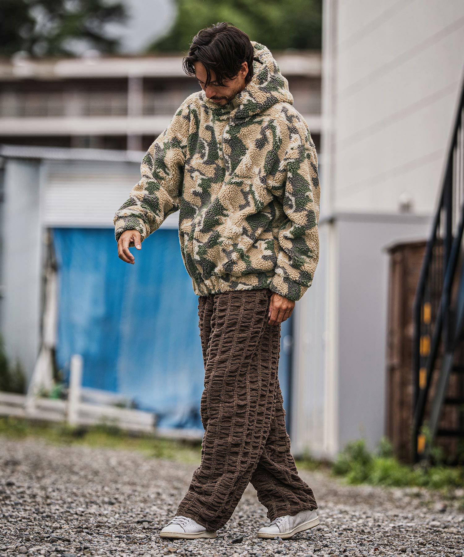 CAMBIO(カンビオ)】Oversized Hooded Boa Jacket ボアジャケット
