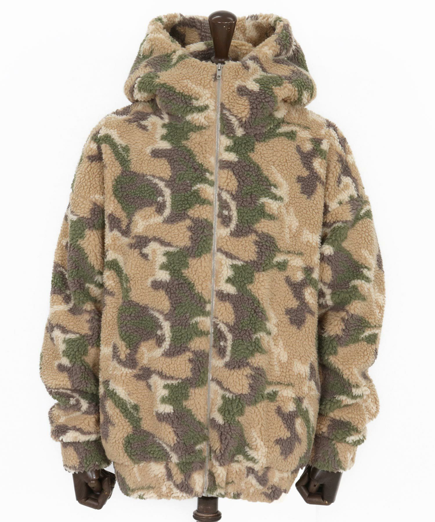 CAMBIO(カンビオ)】Oversized Hooded Boa Jacket ボアジャケット