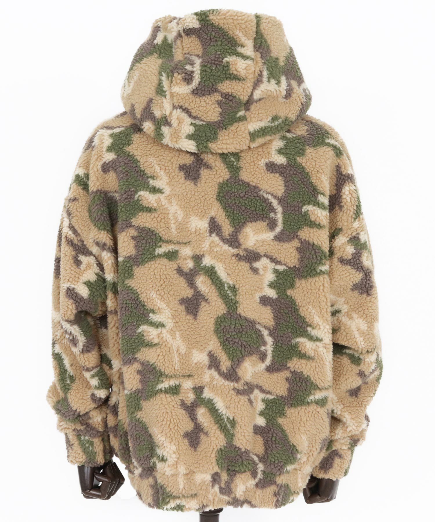 CAMBIO(カンビオ)】Oversized Hooded Boa Jacket ボアジャケット