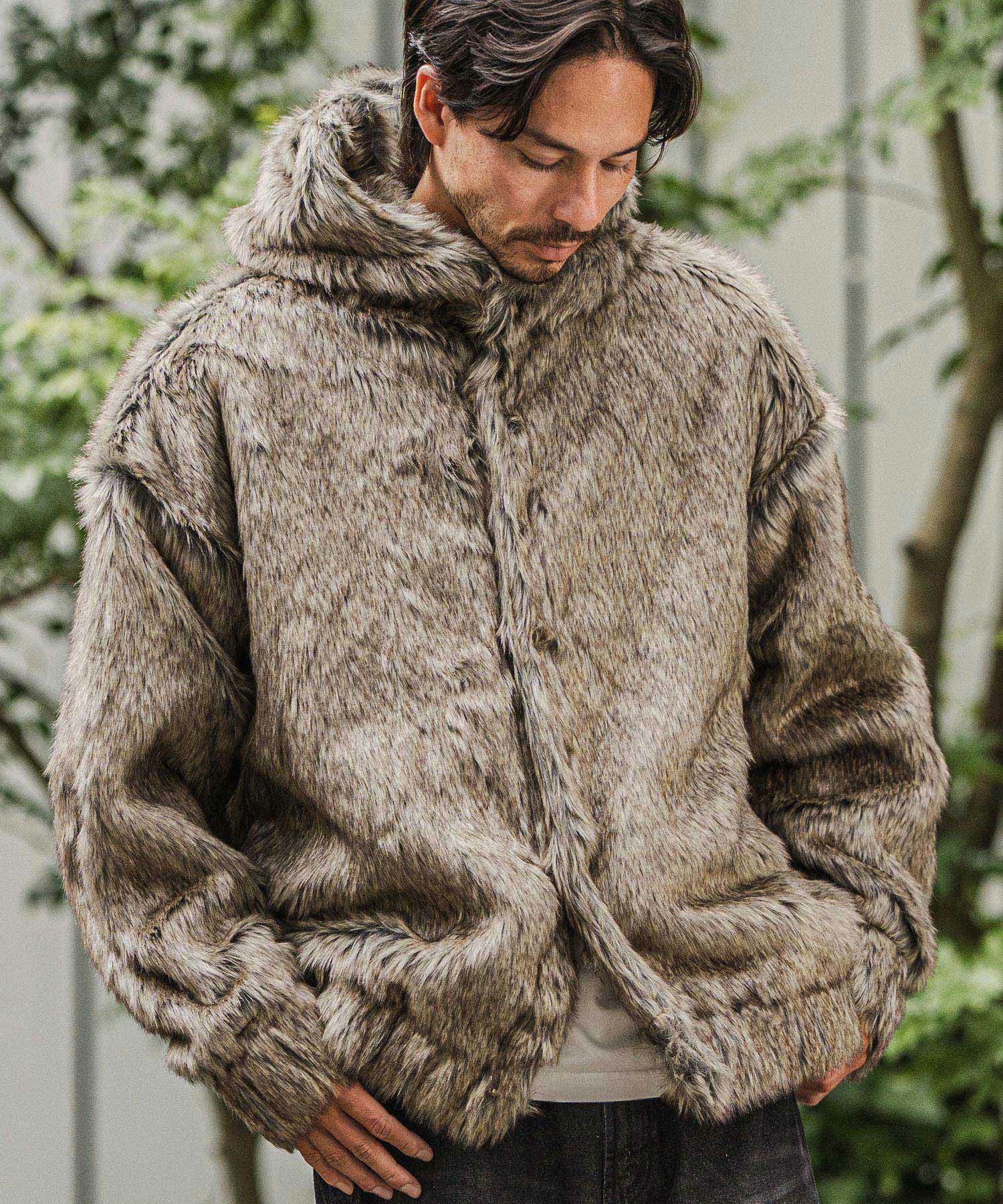 CAMBIO(カンビオ)】Oversized Fur Jacket ファージャケット(CAM25AW