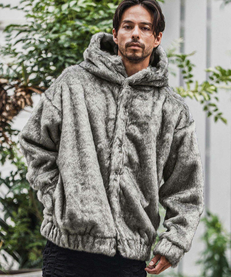 CAMBIO(カンビオ)】Oversized Fur Jacket ファージャケット(CAM25AW 
