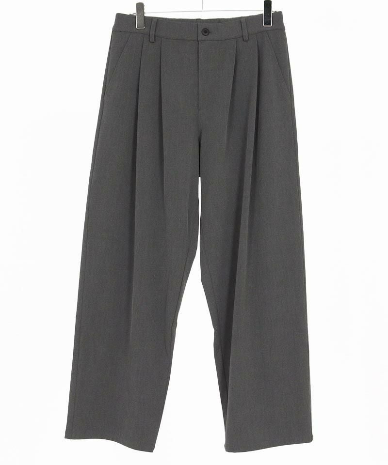 CAMBIO(カンビオ)】Slacks Fabric Wide Straight Pants ワイド