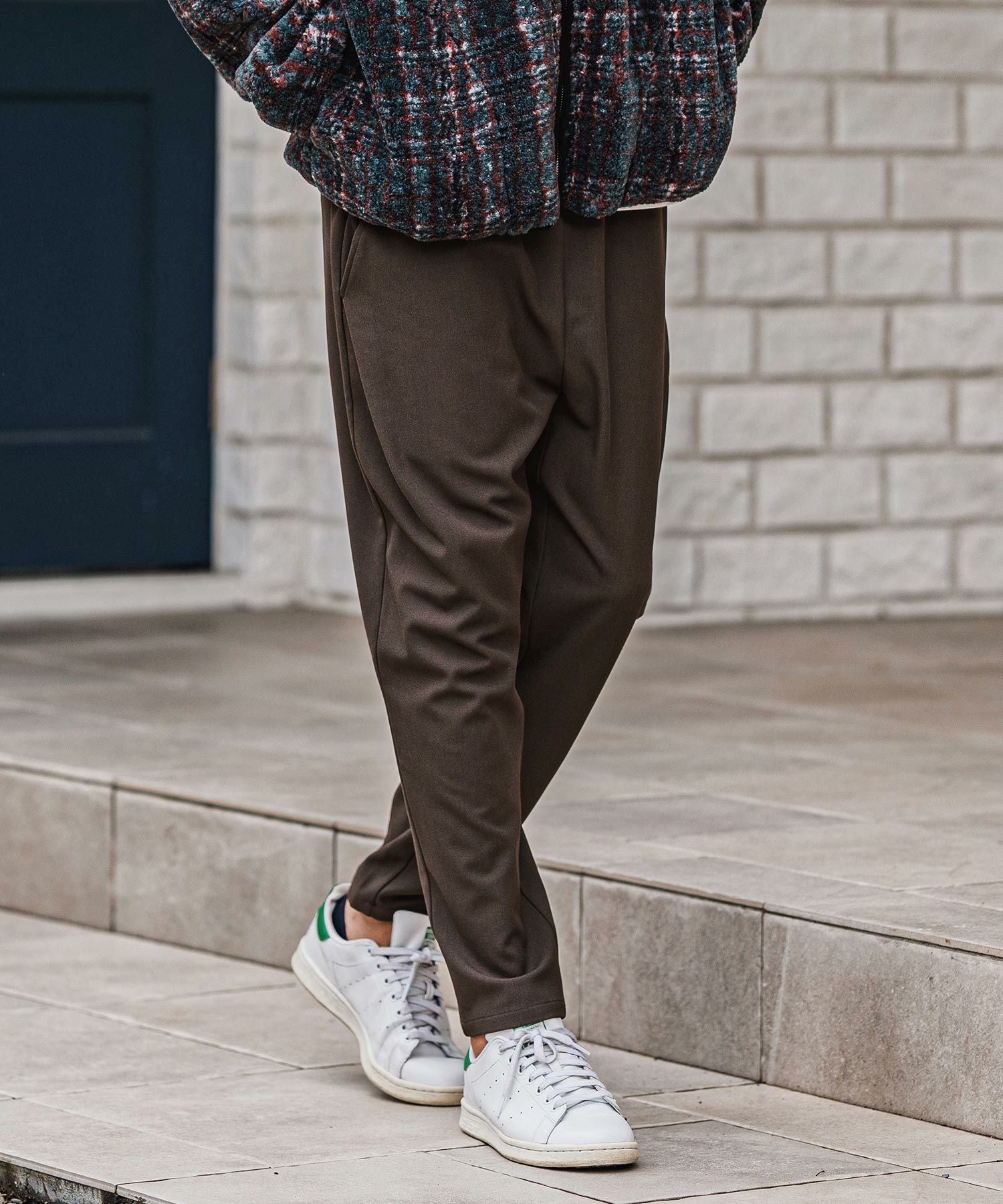 CAMBIO(カンビオ)】Slacks Fabric Tapered Pants テーパードパンツ