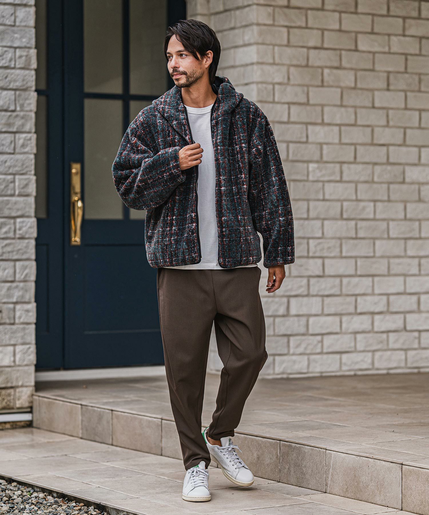 CAMBIO(カンビオ)】Slacks Fabric Tapered Pants テーパードパンツ