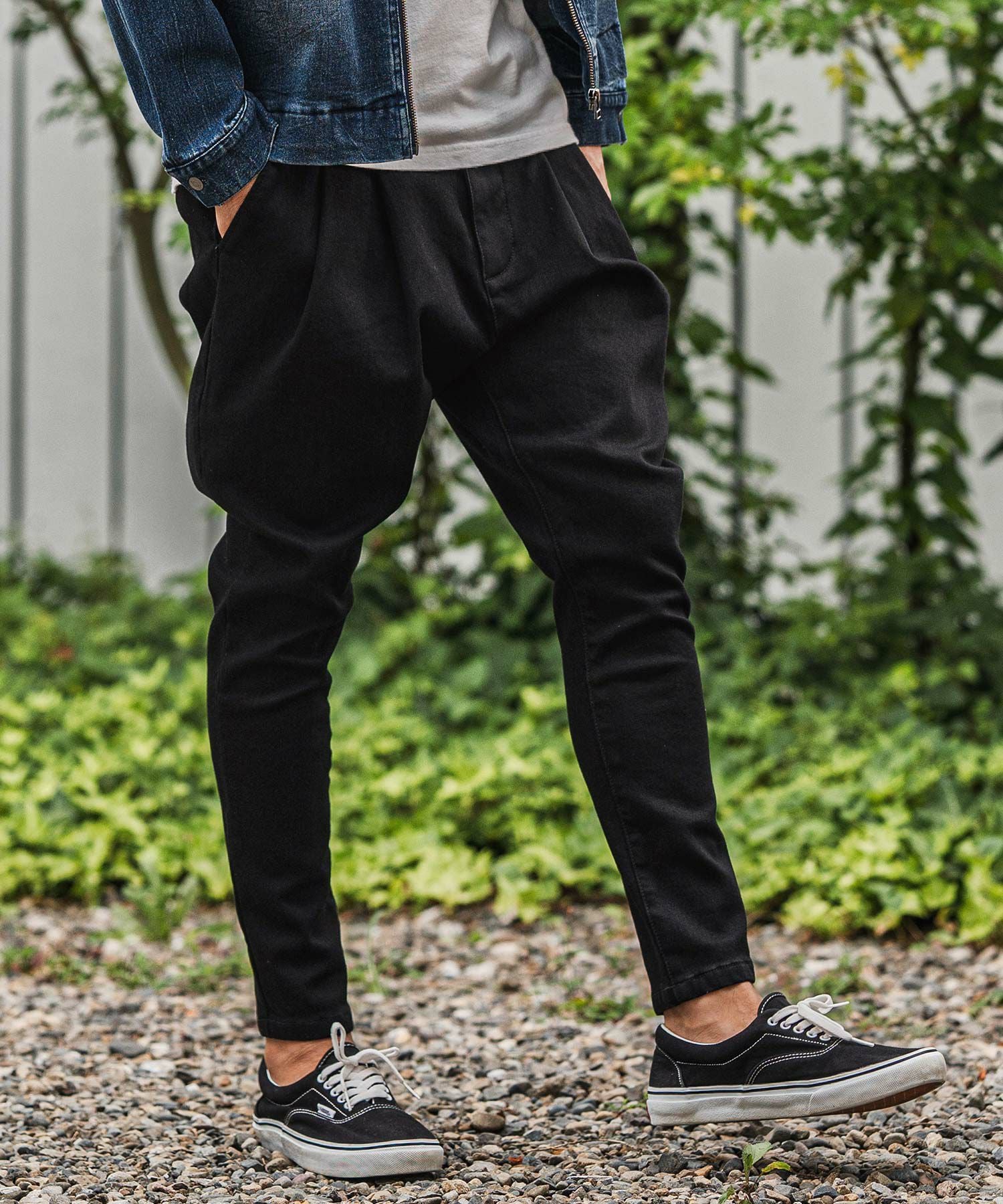 CAMBIO(カンビオ)】Lining Fleece Bonding Stretch Denim Pants デニム