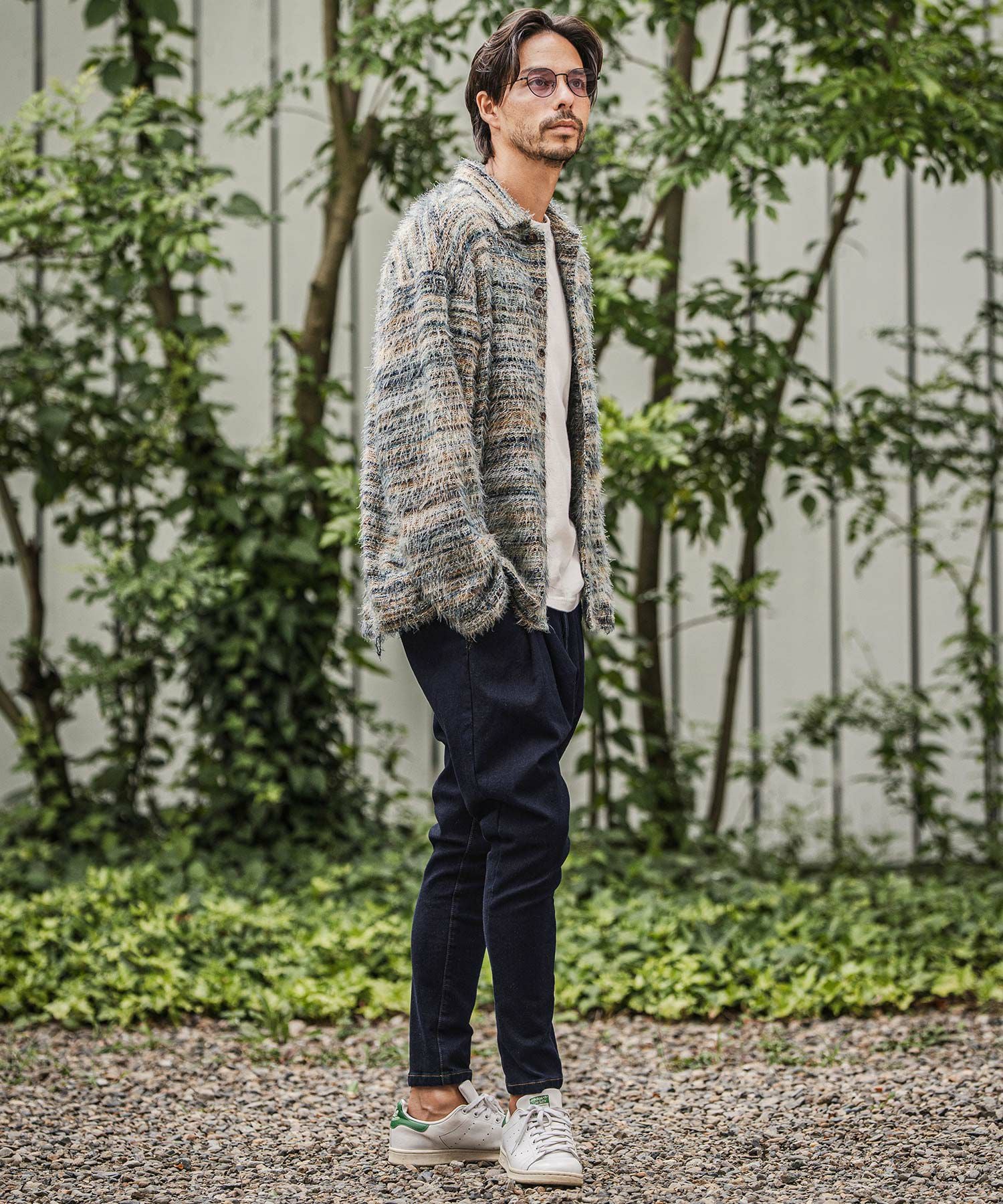 CAMBIO(カンビオ)】Lining Fleece Bonding Stretch Denim Pants デニム