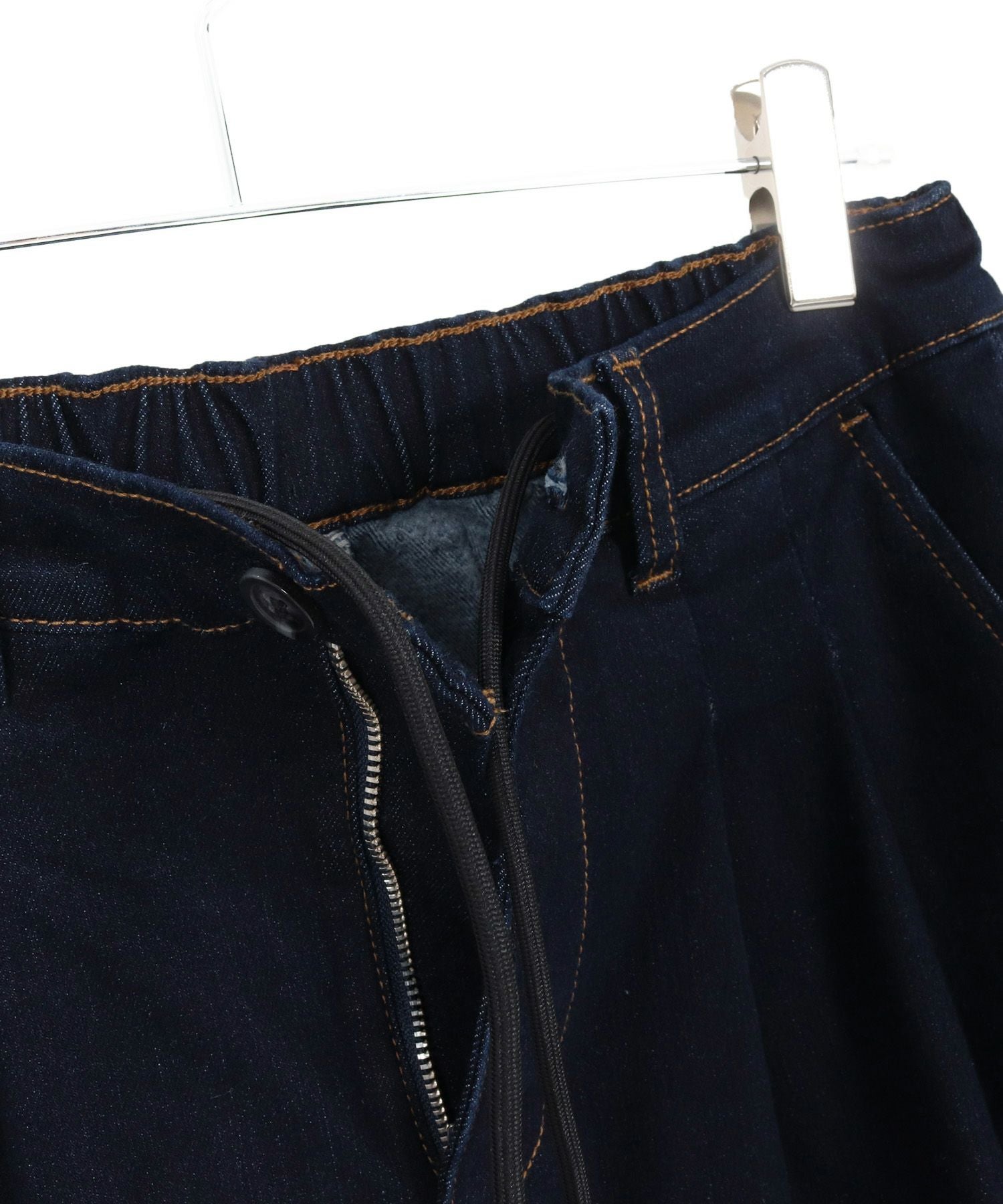 CAMBIO(カンビオ)】Lining Fleece Bonding Stretch Denim Pants デニム