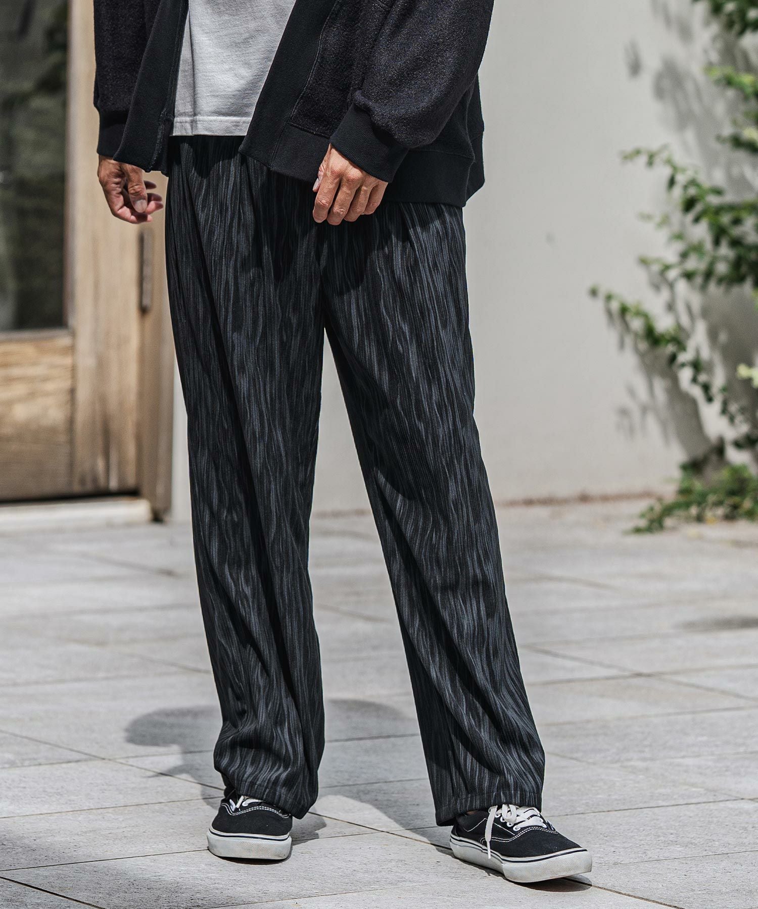 CAMBIO(カンビオ)】Spotted Print Corduroy Tuck Pants コーデュロイ