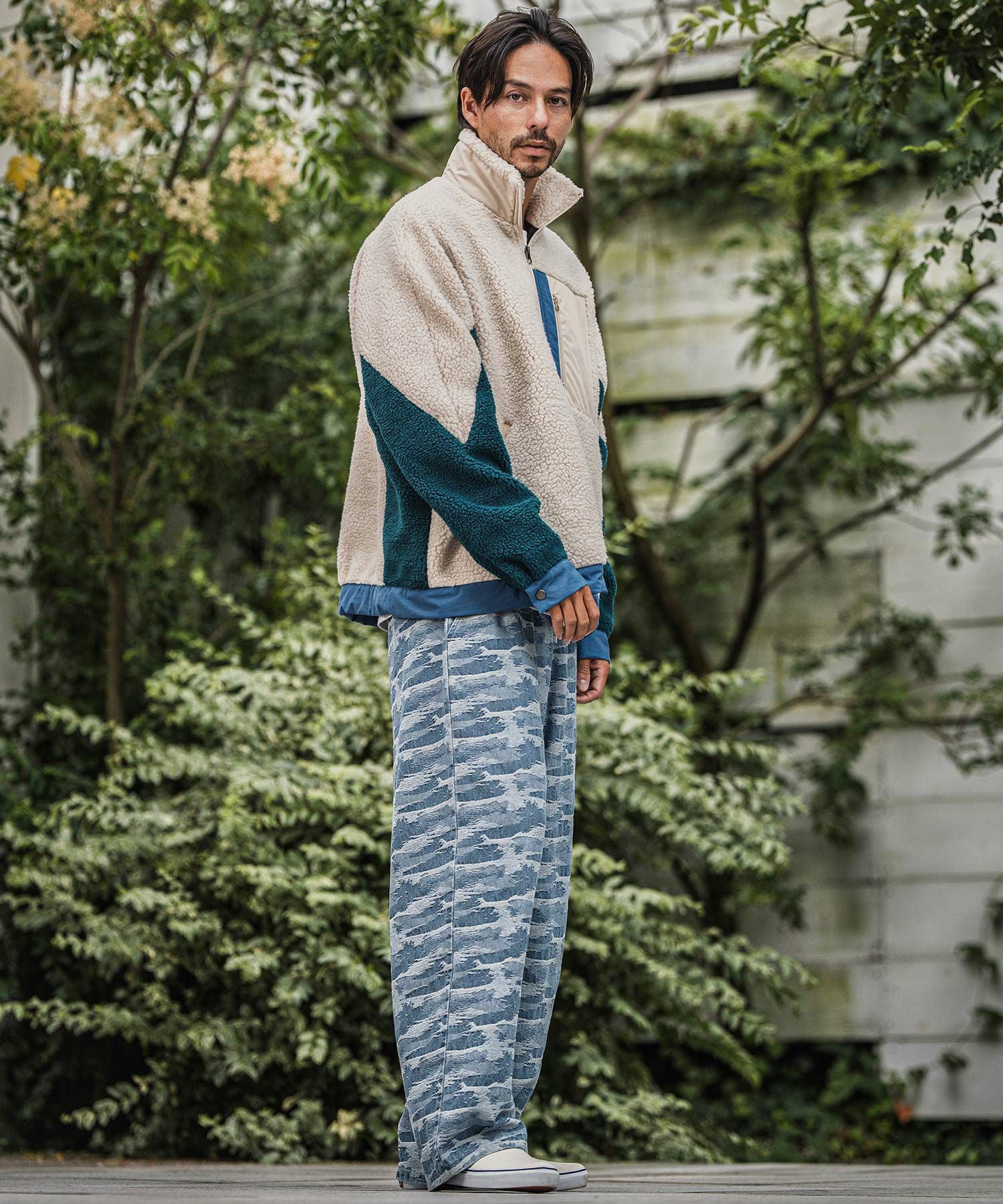 50%OFF【CAMBIO(カンビオ)】Three Dimensional Jacquard Denim Wide