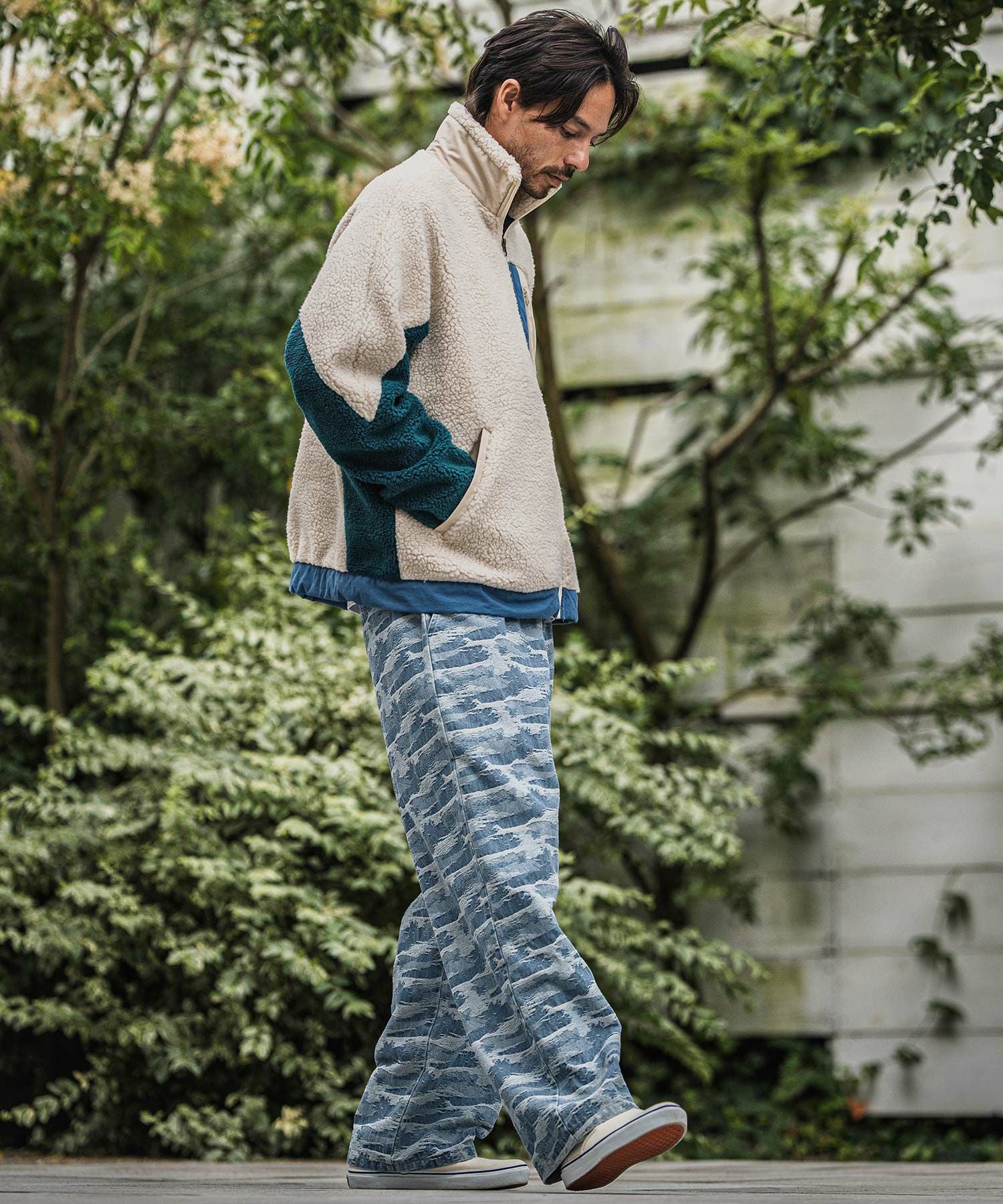 50%OFF【CAMBIO(カンビオ)】Three Dimensional Jacquard Denim Wide