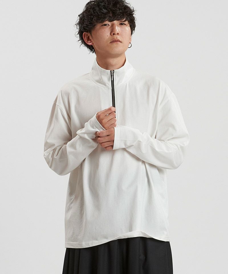 30%OFF【NO ID.(ノーアイディー)】ﾊｰﾌZIP-BIG-PO プルオーバー(857006
