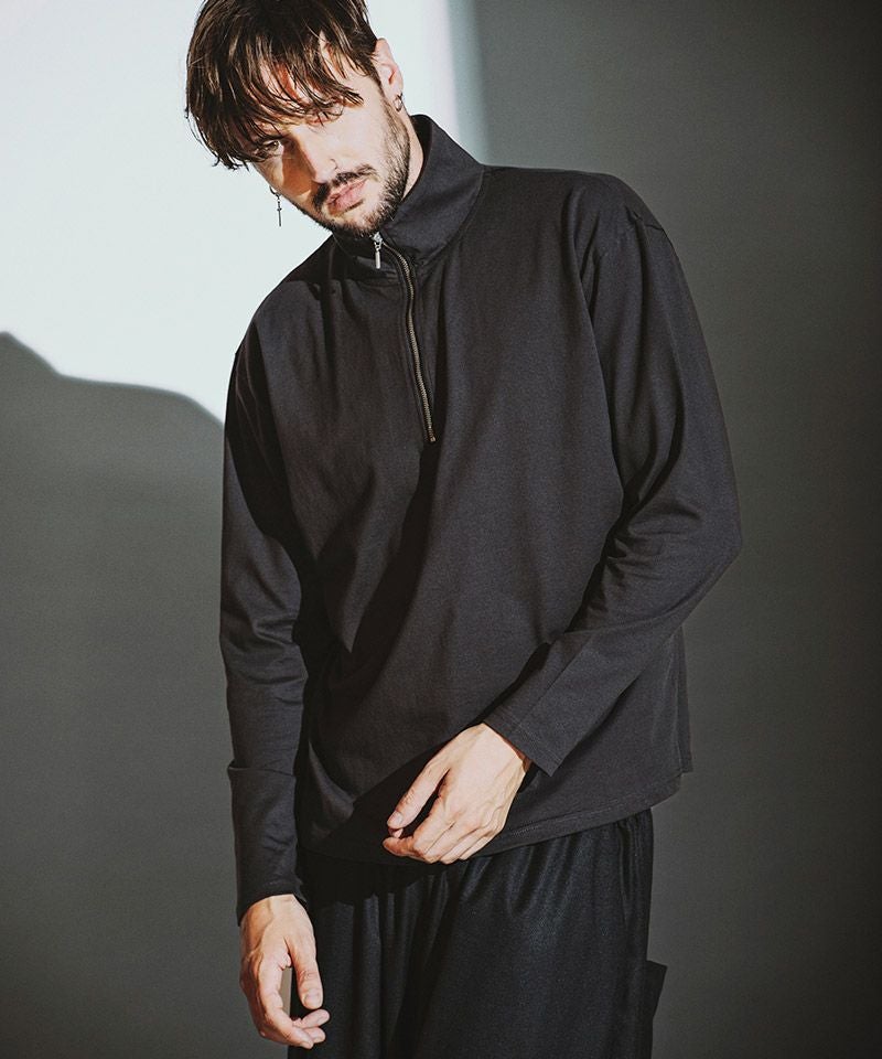 30%OFF【NO ID.(ノーアイディー)】ﾊｰﾌZIP-BIG-PO プルオーバー(857006