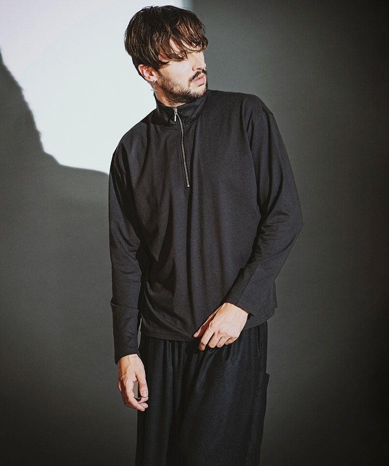 30%OFF【NO ID.(ノーアイディー)】ﾊｰﾌZIP-BIG-PO プルオーバー(857006