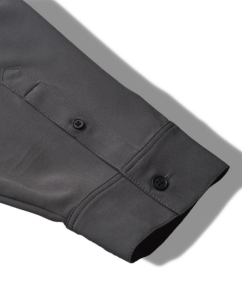 30%OFF【NO ID.(ノーアイディー)】ﾈｸﾀｲ付ﾈｯｸｷﾞｬｻﾞｰBIG-SH シャツ