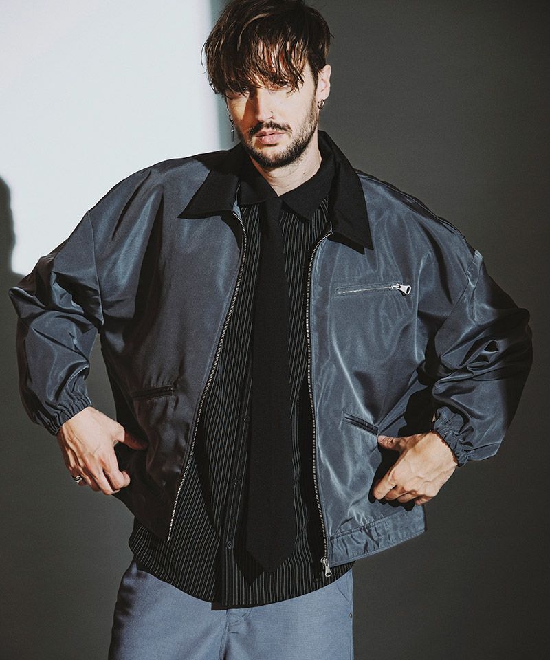 50%OFF【NO ID.(ノーアイディー)】BIGｽｲﾝｸﾞﾄｯﾌﾟBLZ ブルゾン(857006