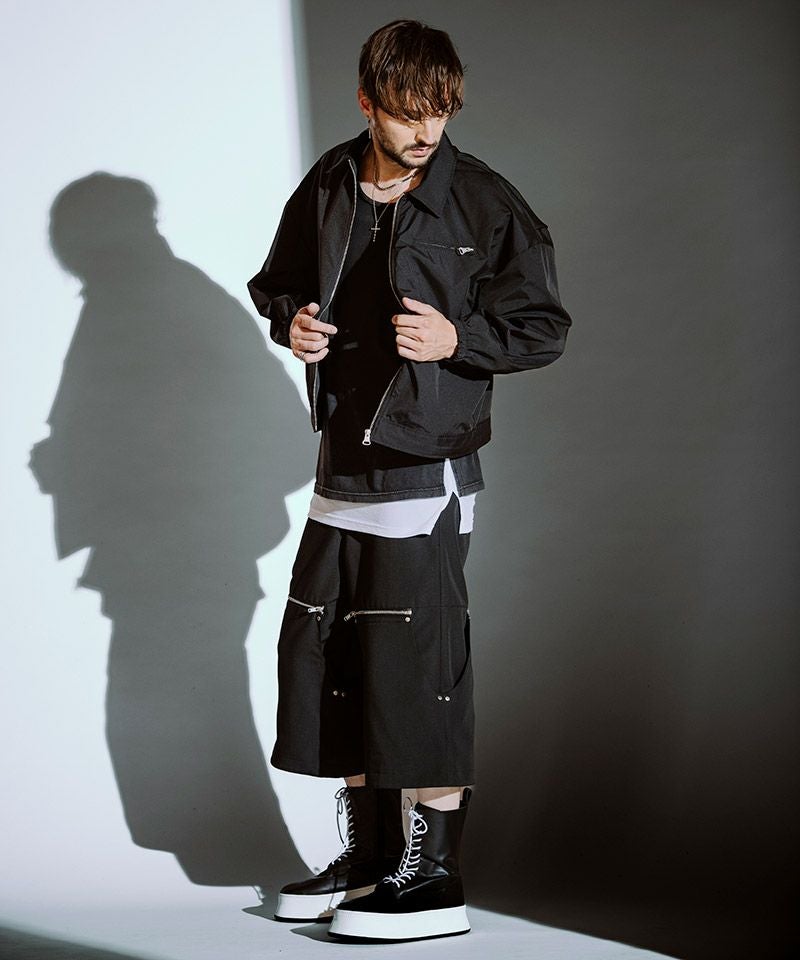 50%OFF【NO ID.(ノーアイディー)】BIGｽｲﾝｸﾞﾄｯﾌﾟBLZ ブルゾン(857006