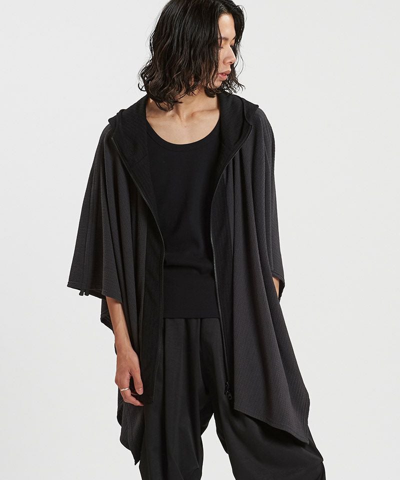 50%OFF【NO ID.(ノーアイディー)】ﾄﾞﾛｰｽﾄﾘﾝｸﾞｽﾌｰﾃﾞｯﾄﾞﾎﾟﾝﾁｮ(457006